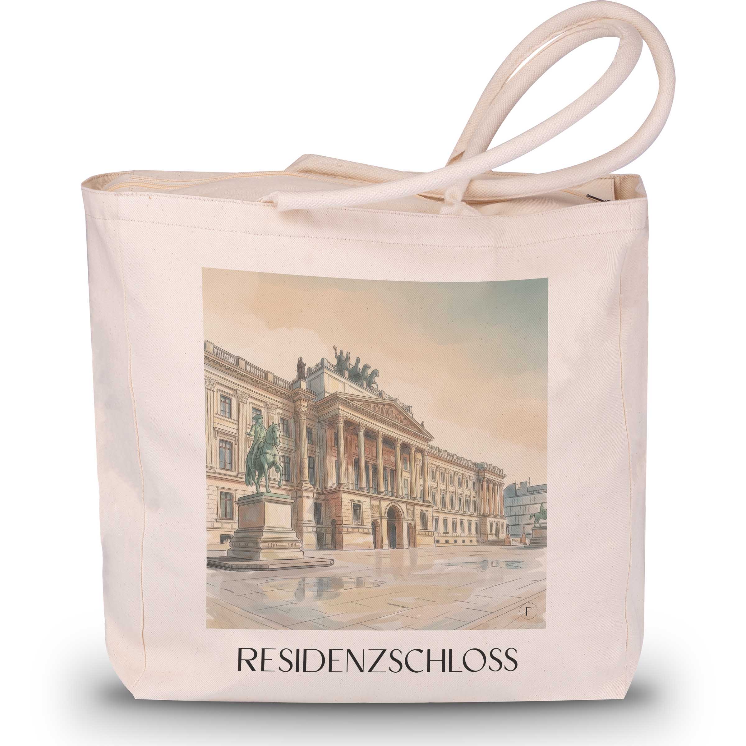 residenzschloss-braunschweig-deutschland-einkaufstasche-aquarell