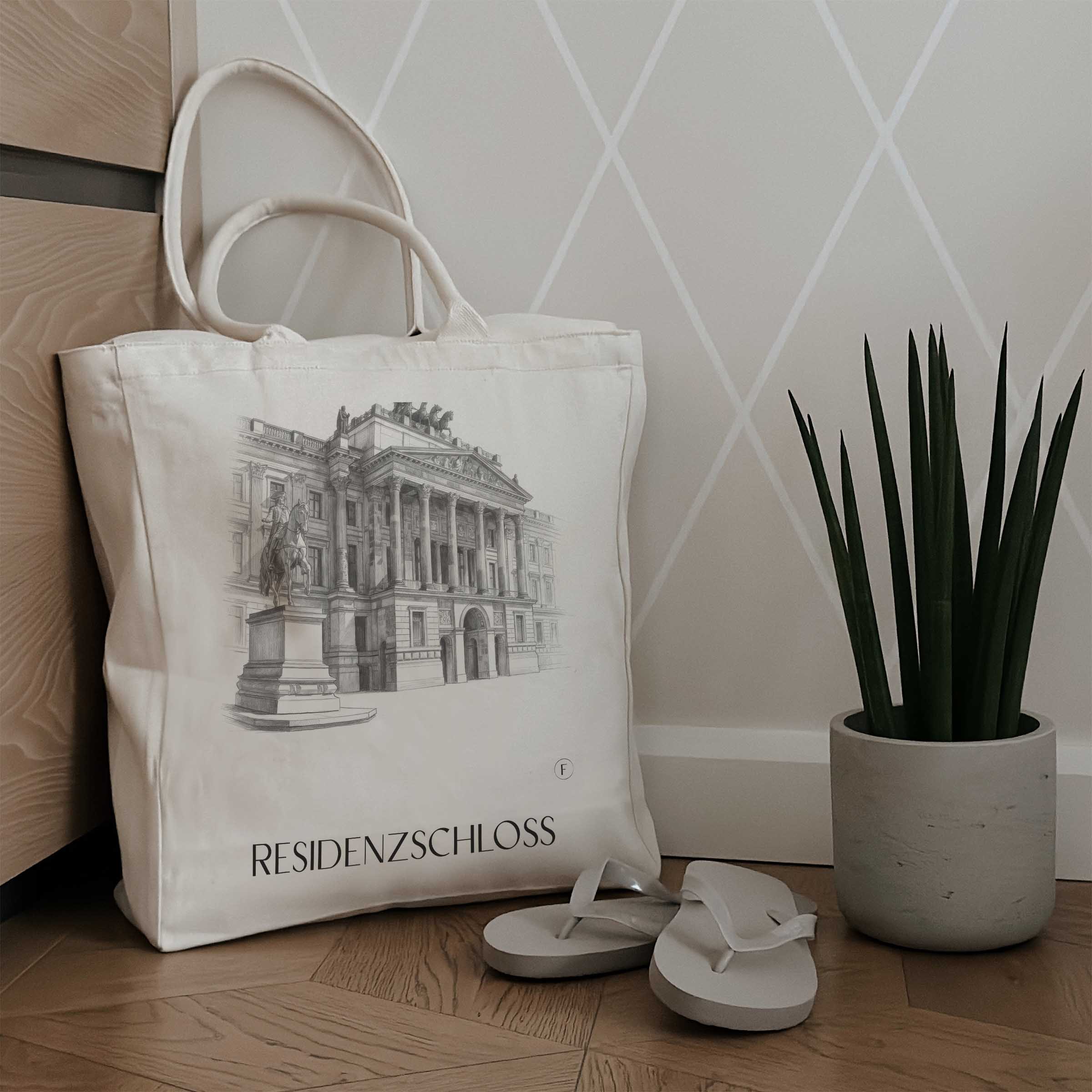 residenzschloss-braunschweig-deutschland-einkaufstasche-bleistift-zeichnung-drawing