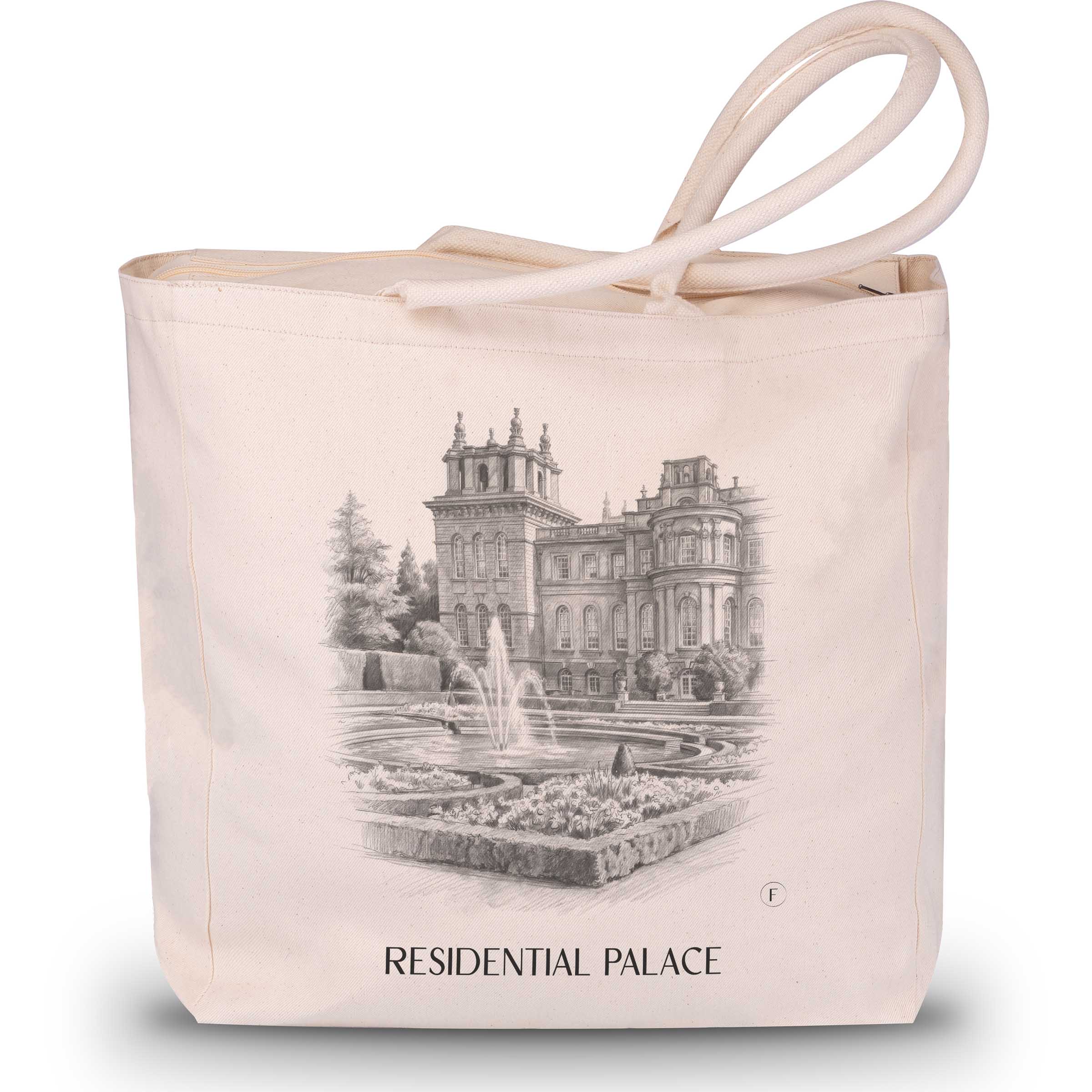 Residenzschloss Shopping Tasche - Ludwigsburg - Deutschland Tote Bag - Einkaufstasche im Zeichnung Stil