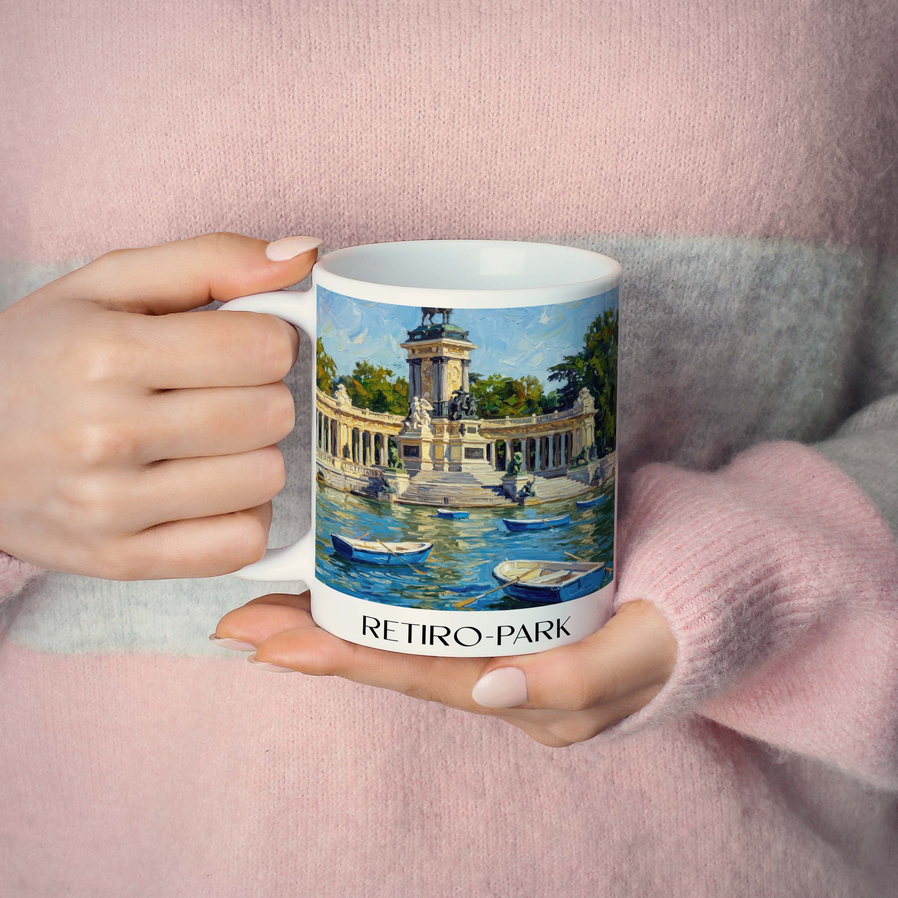 retiro-park-madrid-spanien-kaffeebecher-oil-painting-oelgemaelde