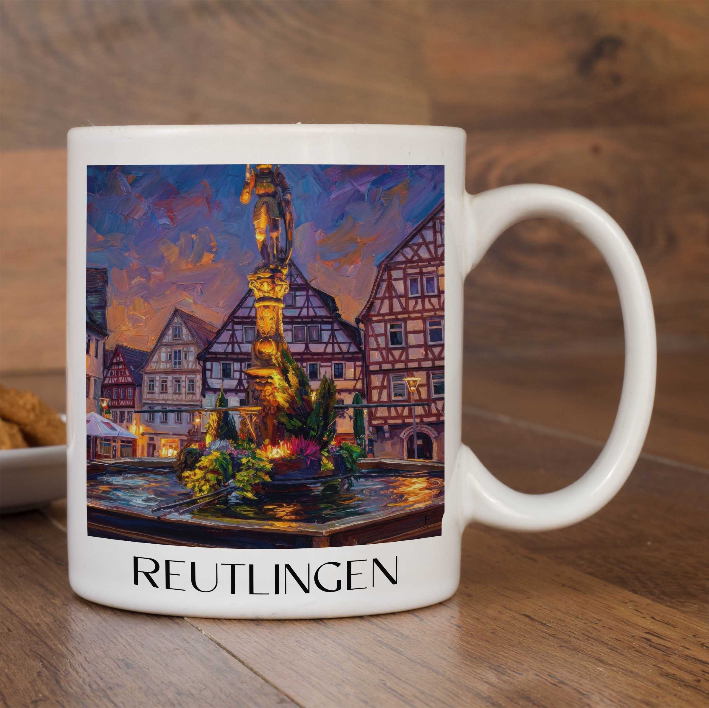 reutlingen-schwäbische-alb-deutschland-kaffeebecher-oil-painting-oelgemaelde