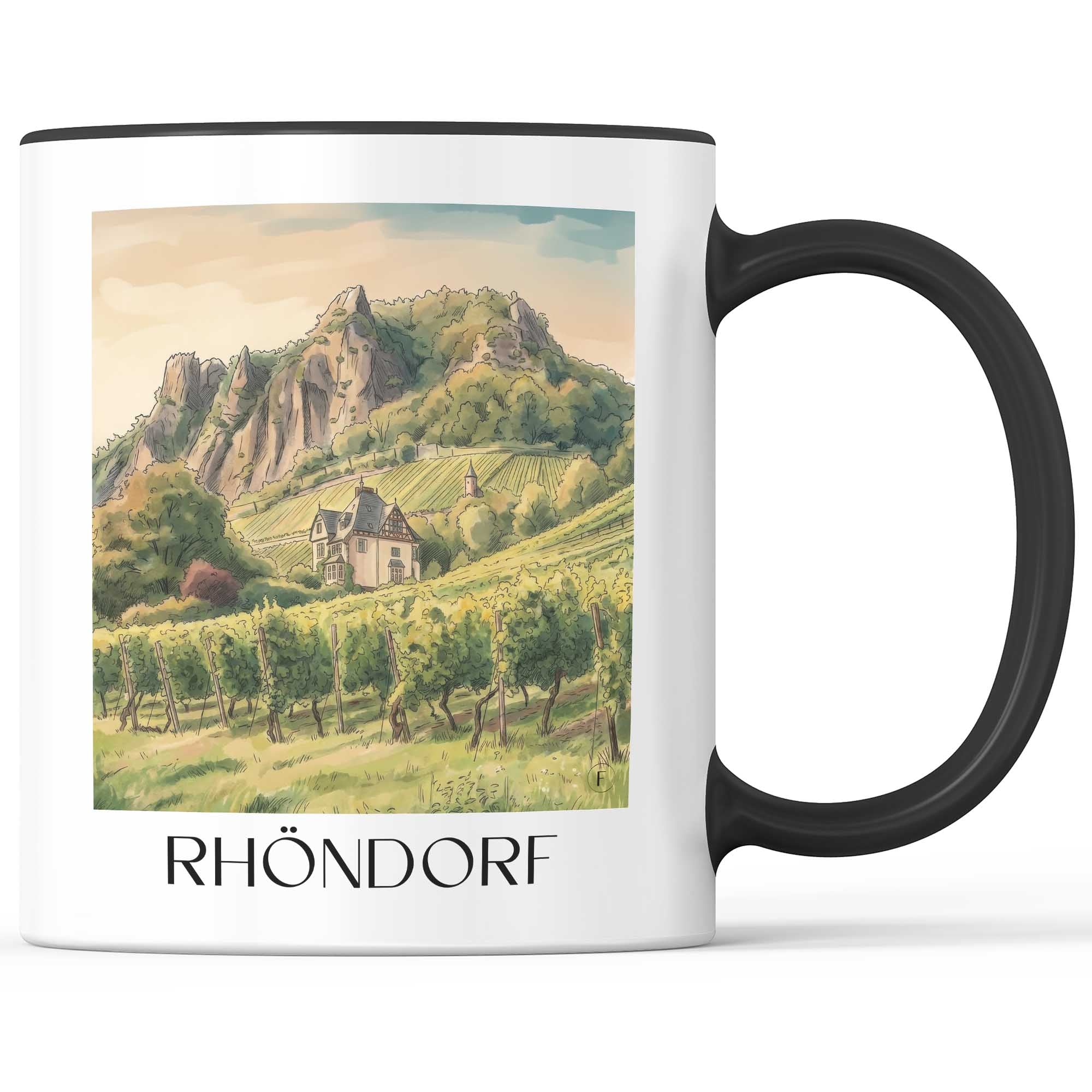 rhöndorf-rheinland-deutschland-kaffeebecher-aquarell
