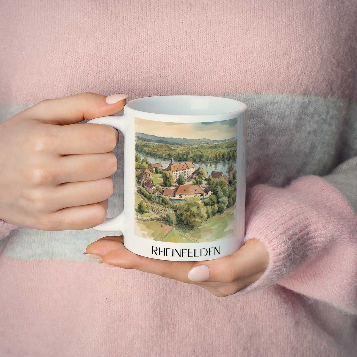 rheinfelden--baden-württemberg-deutschland-kaffeebecher-aquarell