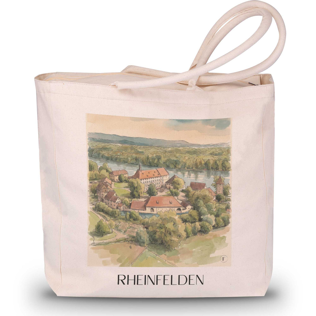 rheinfelden--baden-württemberg-deutschland-einkaufstasche-aquarell