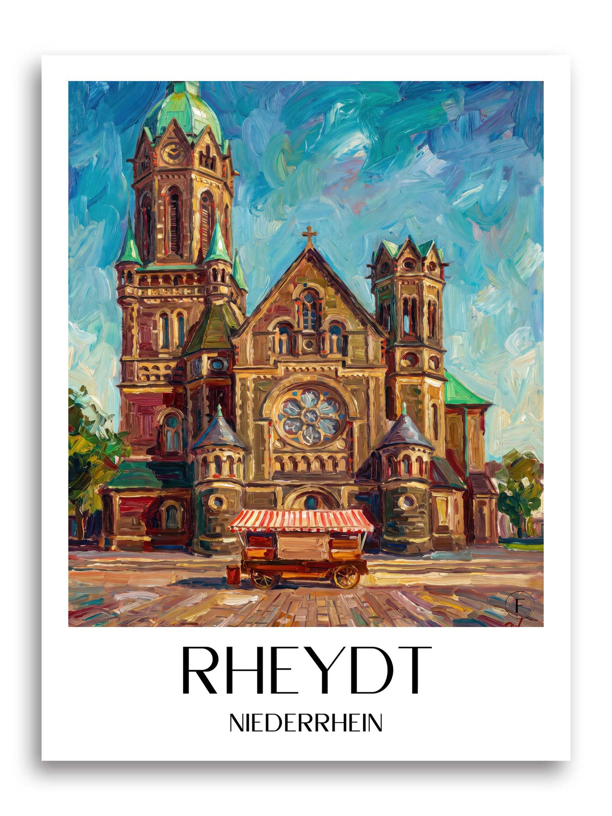 rheydt-niederrhein-deutschland-poster-oil-painting-oelgemaelde