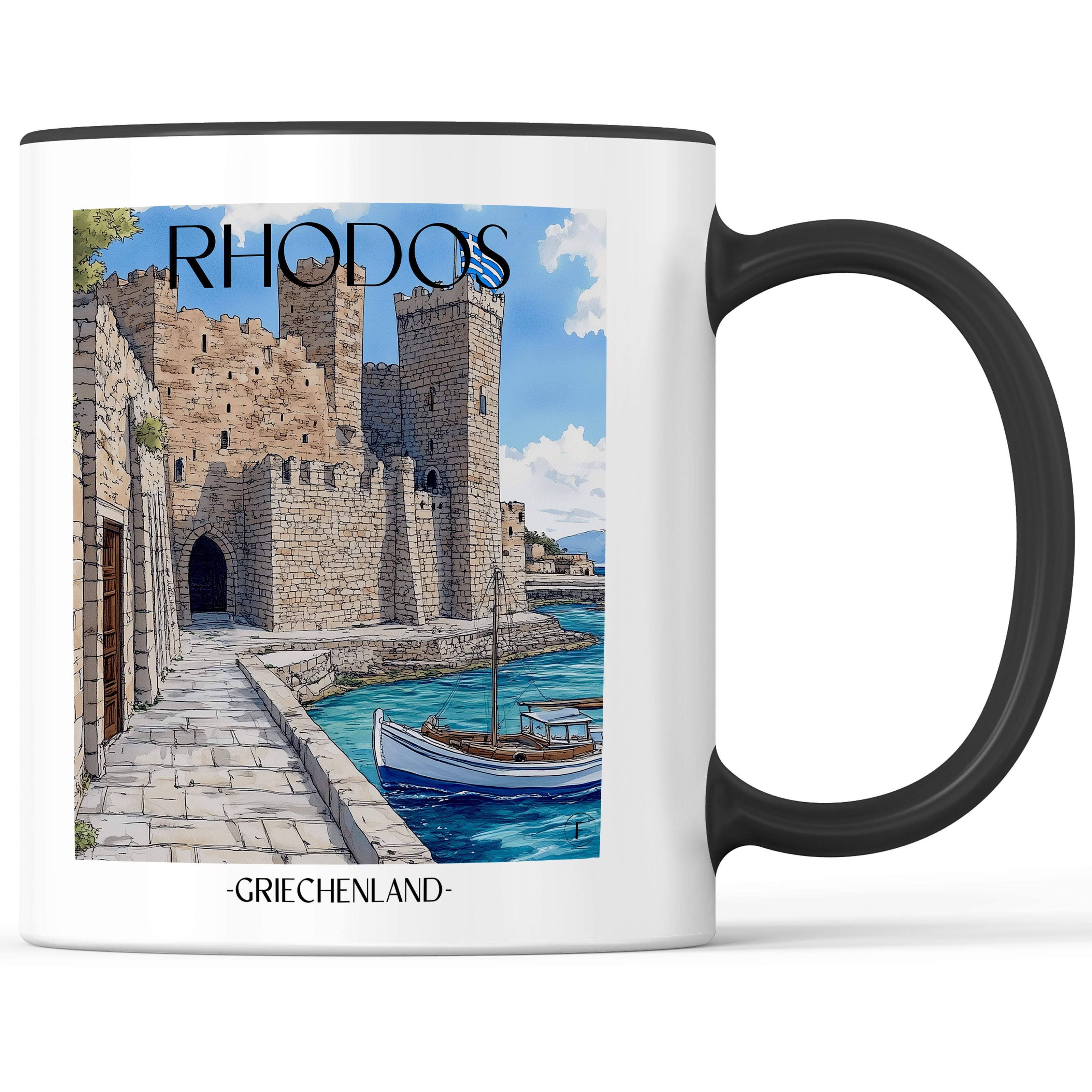 rhodos-griechenland-einkaufstasche-aquarell