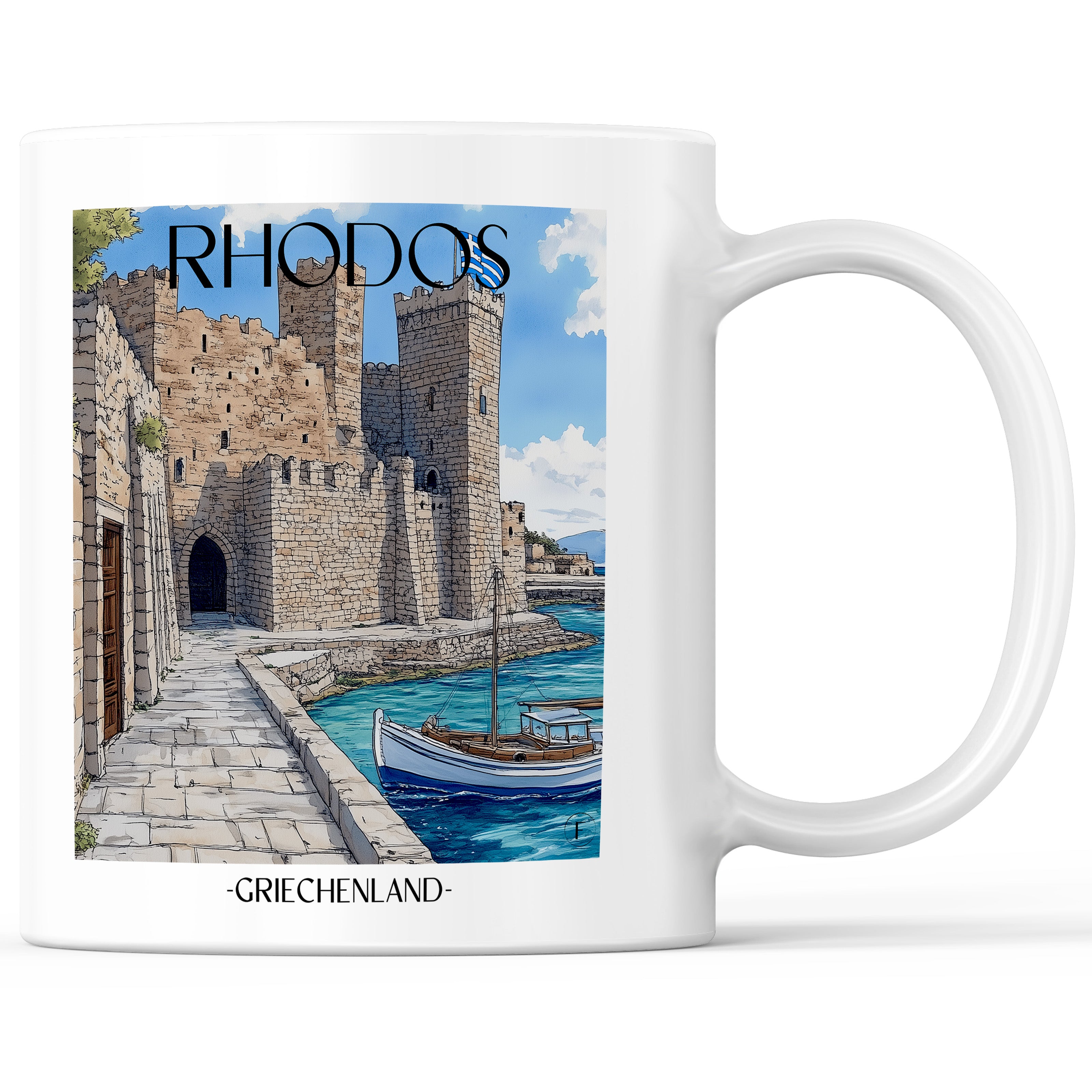 rhodos-griechenland-einkaufstasche-aquarell
