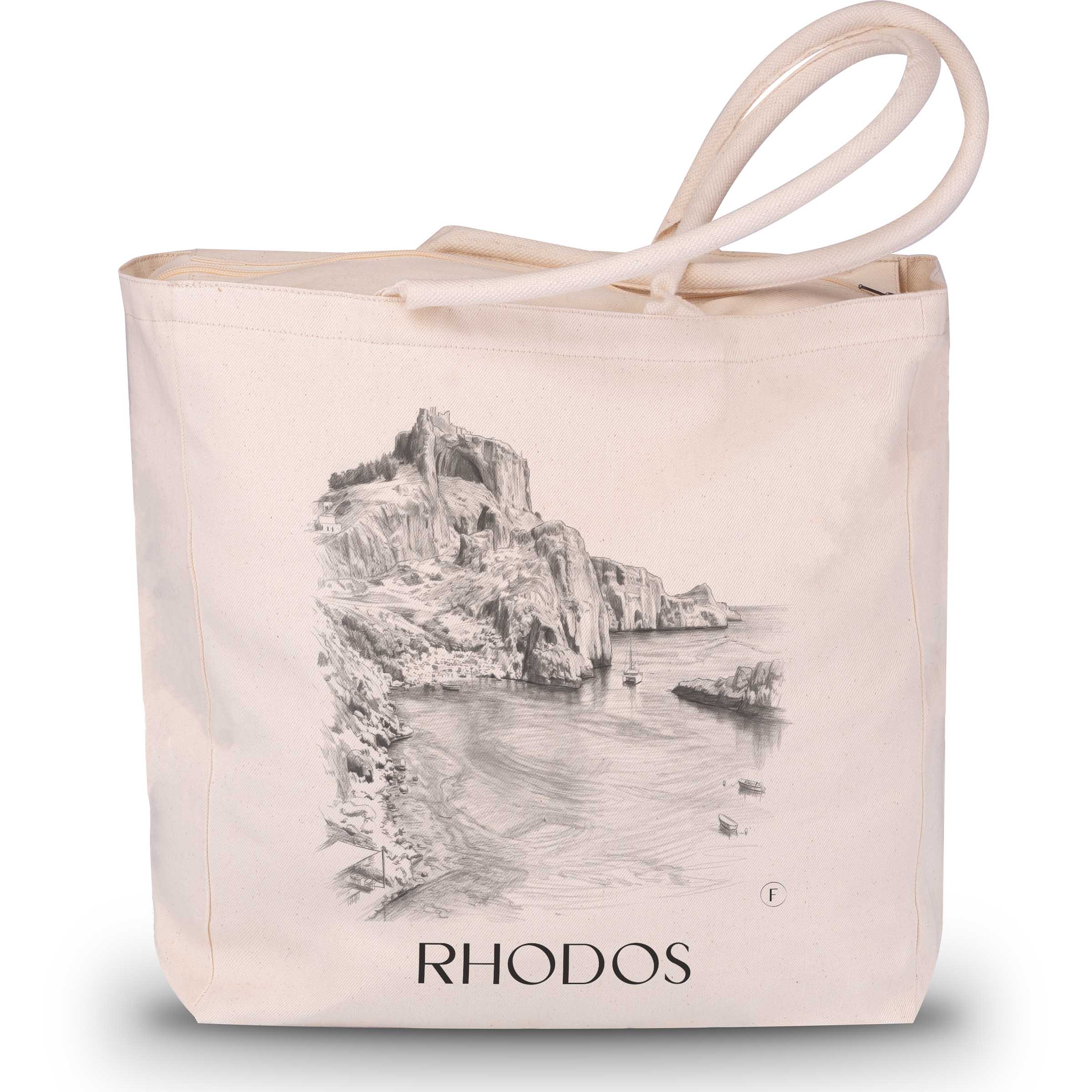 rhodos-griechenland-einkaufstasche-bleistift-zeichnung-drawing