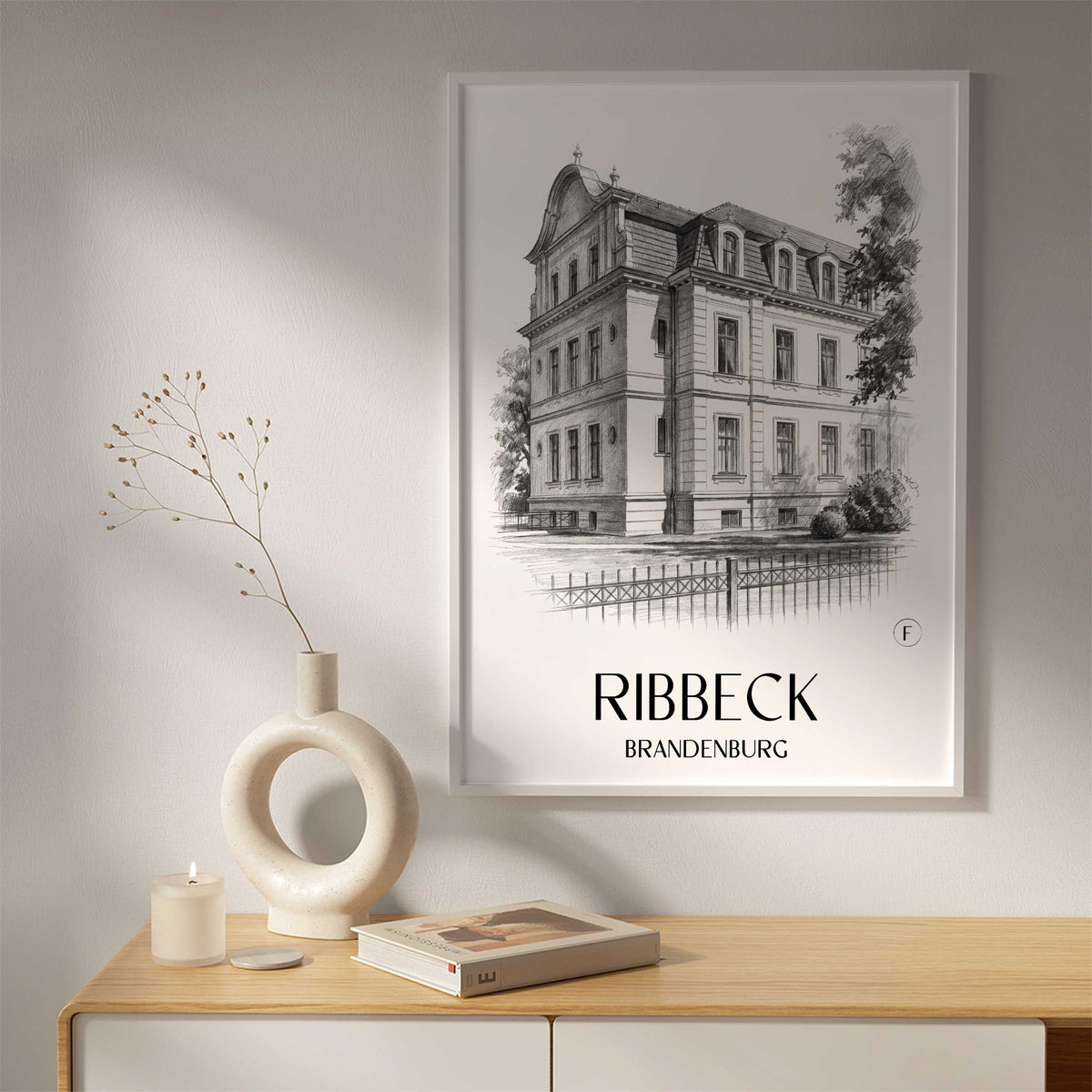 ribbeck-brandenburg-deutschland-poster-bleistift-zeichnung-drawing