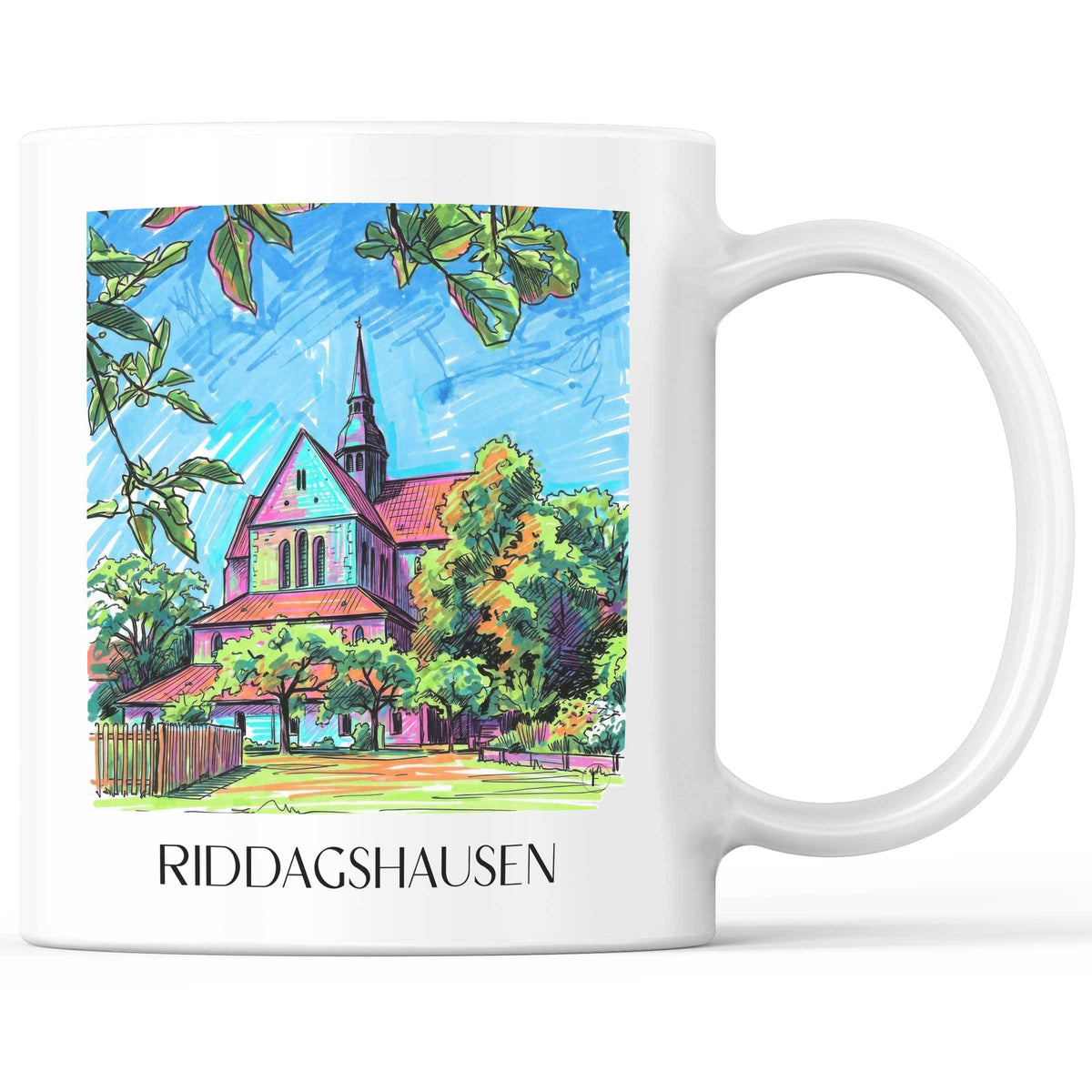Riddagshausen Kaffeebecher - Braunschweig - Deutschland Becher - Kaffeetasse im Tag Graffiti Stil - favplace