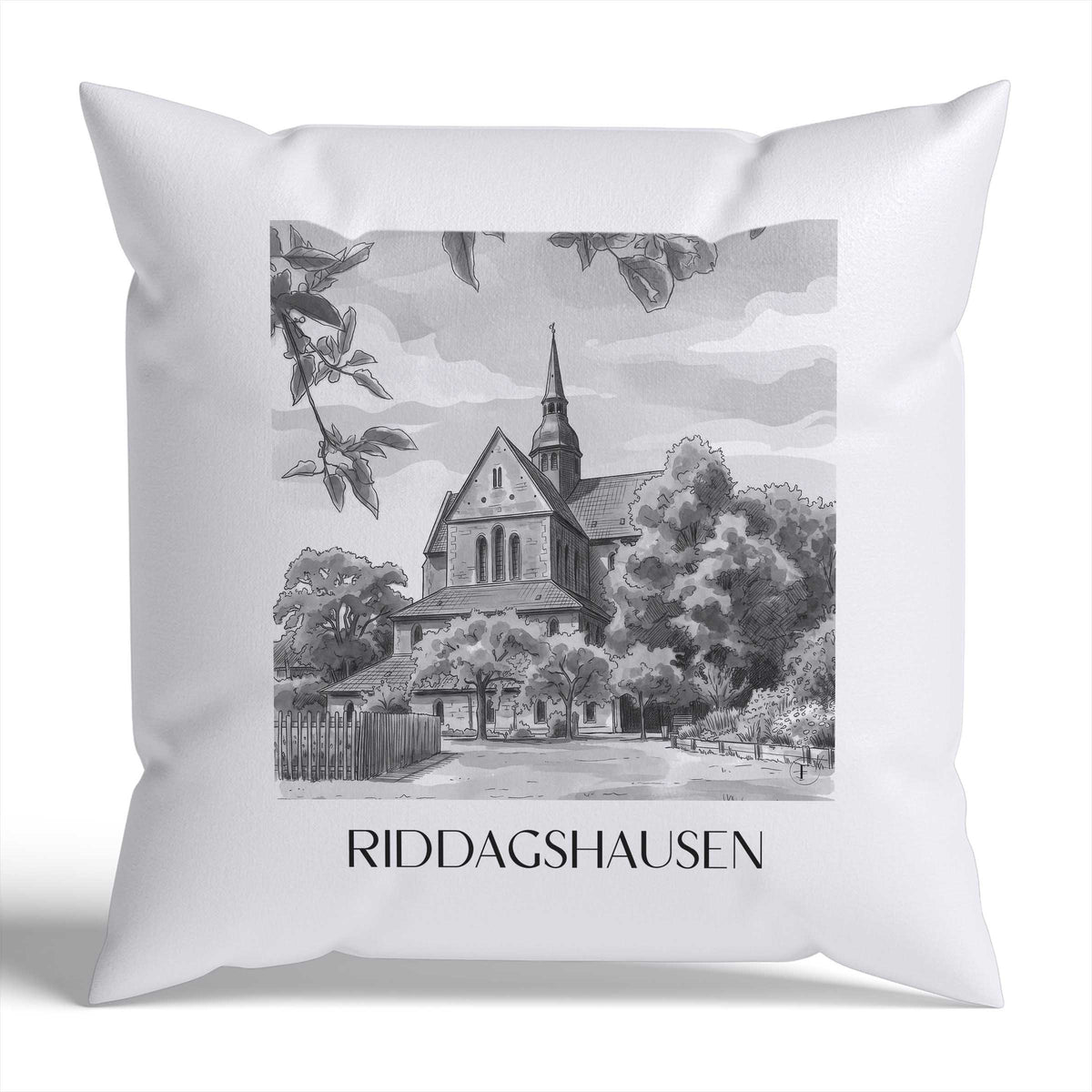riddagshausen-braunschweig-deutschland-kissenbezug-aquarell-schwarz-weiss