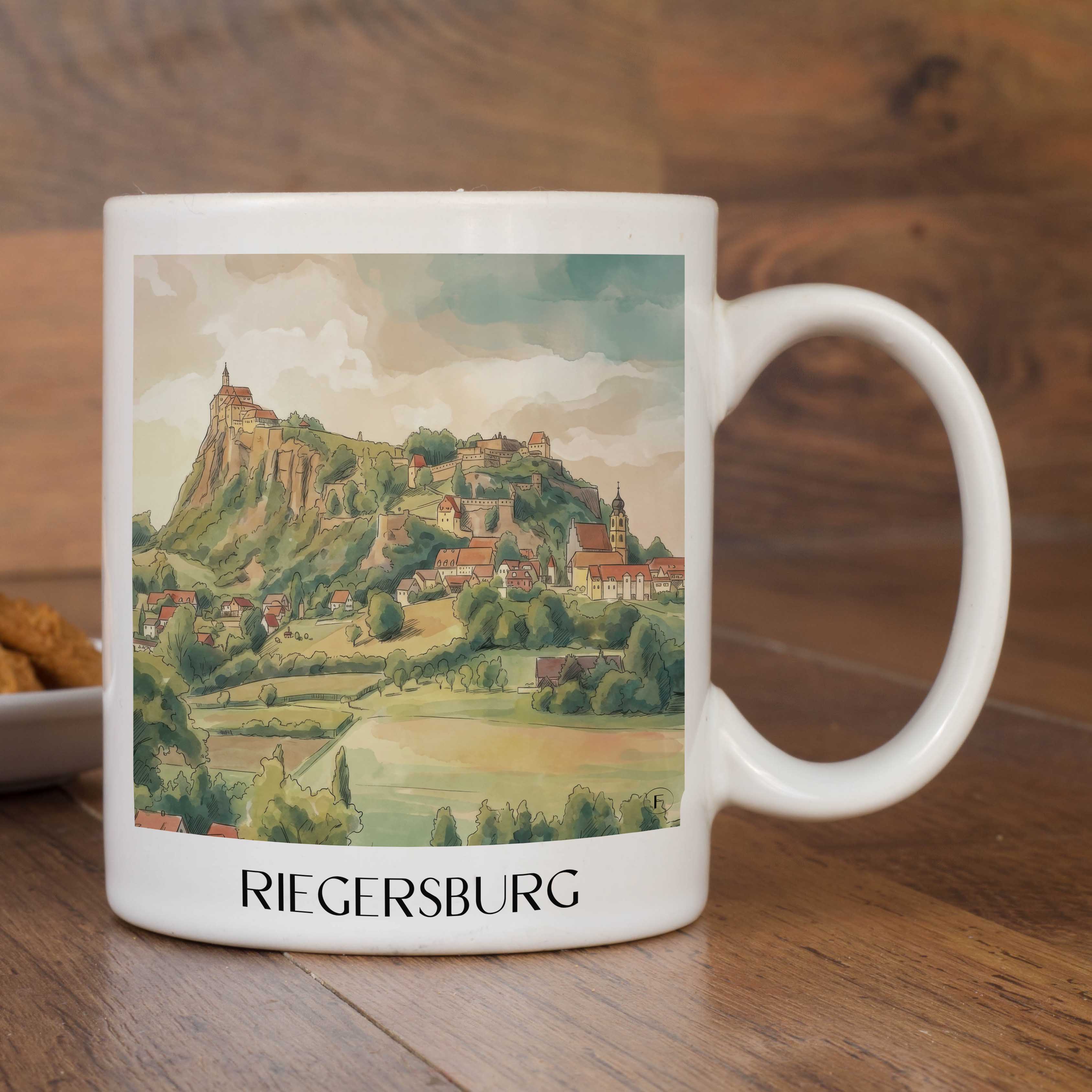 riegersburg-steiermark-österreich-kaffeebecher-aquarell