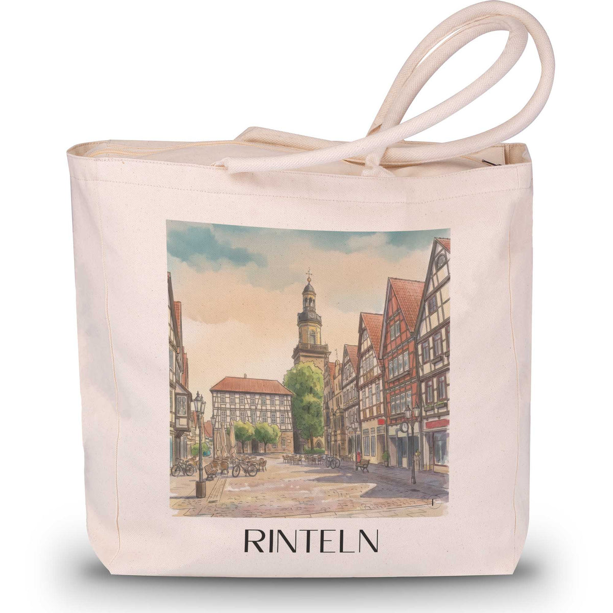 rinteln-niedersachsen-deutschland-einkaufstasche-aquarell