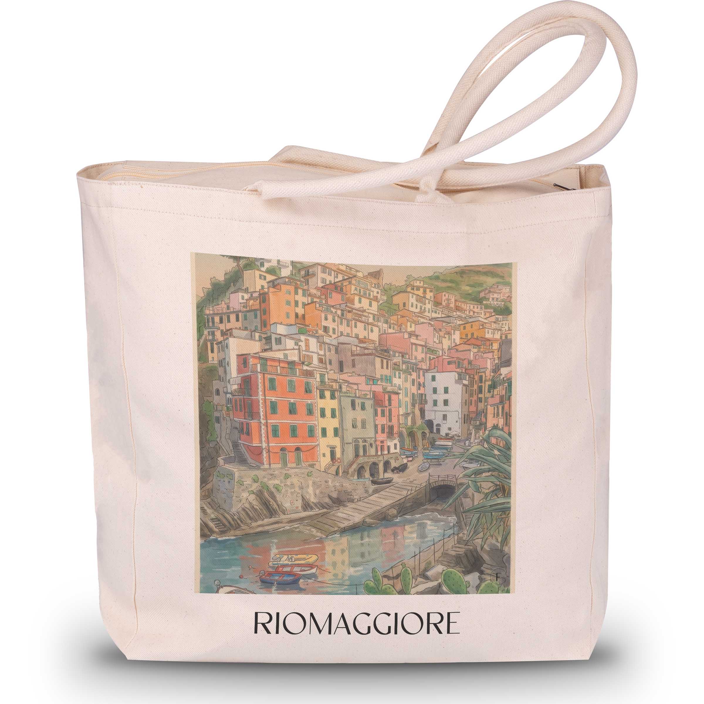 riomaggiore-cinque-terre-italien-einkaufstasche-aquarell