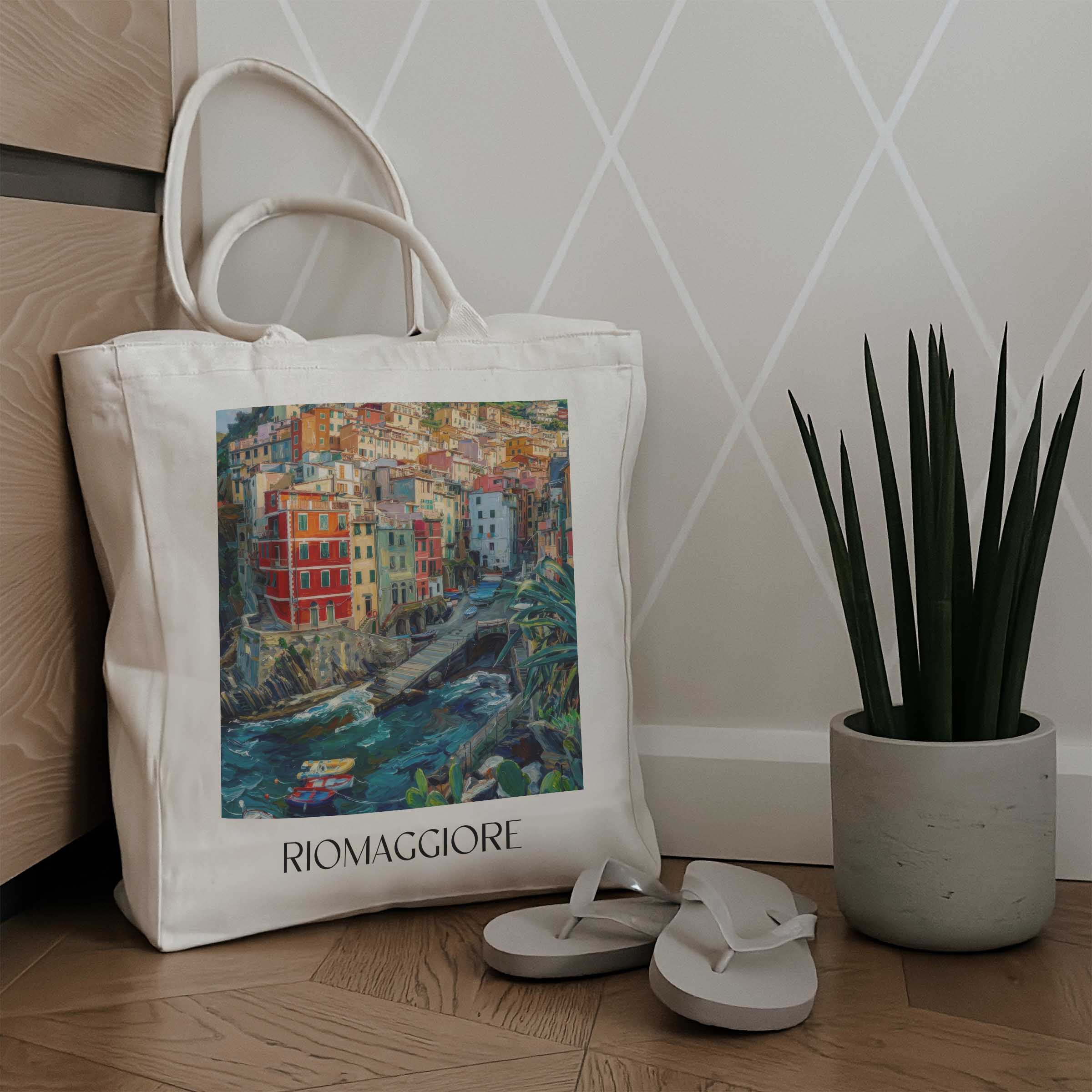 riomaggiore-cinque-terre-italien-einkaufstasche-oil-painting-oelgemaelde