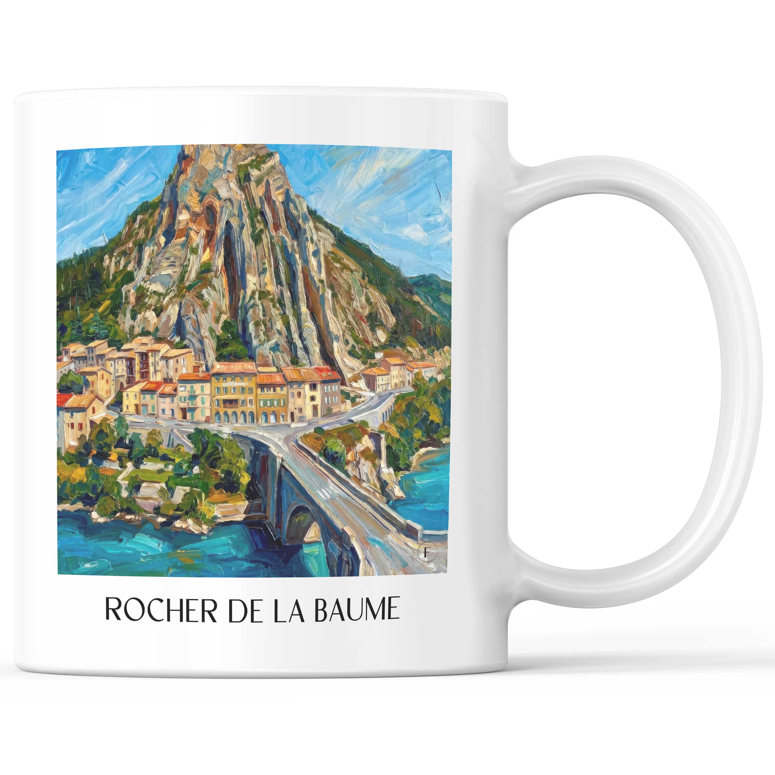 rocher-de-la-baume-sisteron-frankreich-kaffeebecher-oil-painting-oelgemaelde