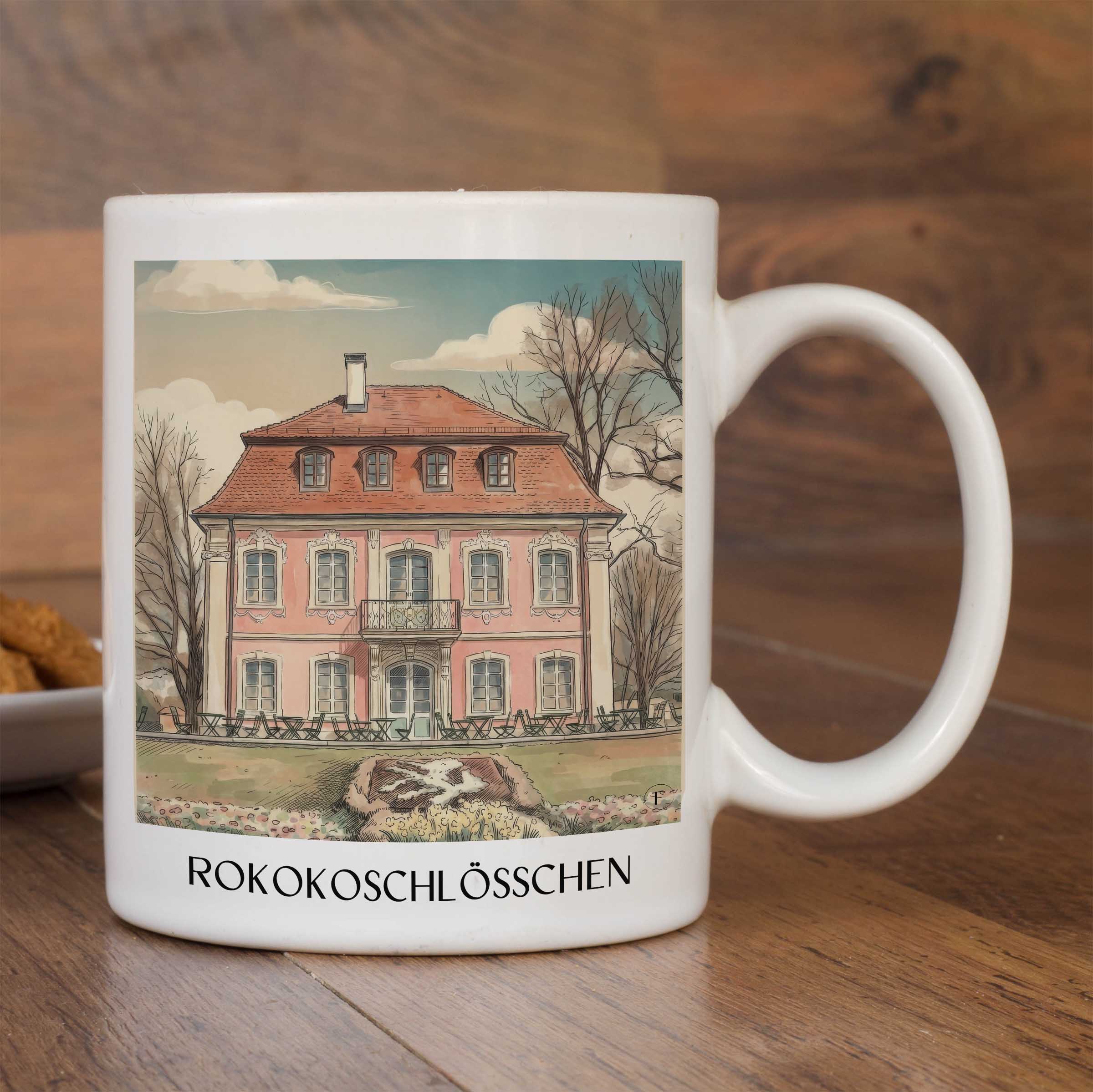 rokokoschlösschen-schwäbisch-gmünd-deutschland-kaffeebecher-aquarell