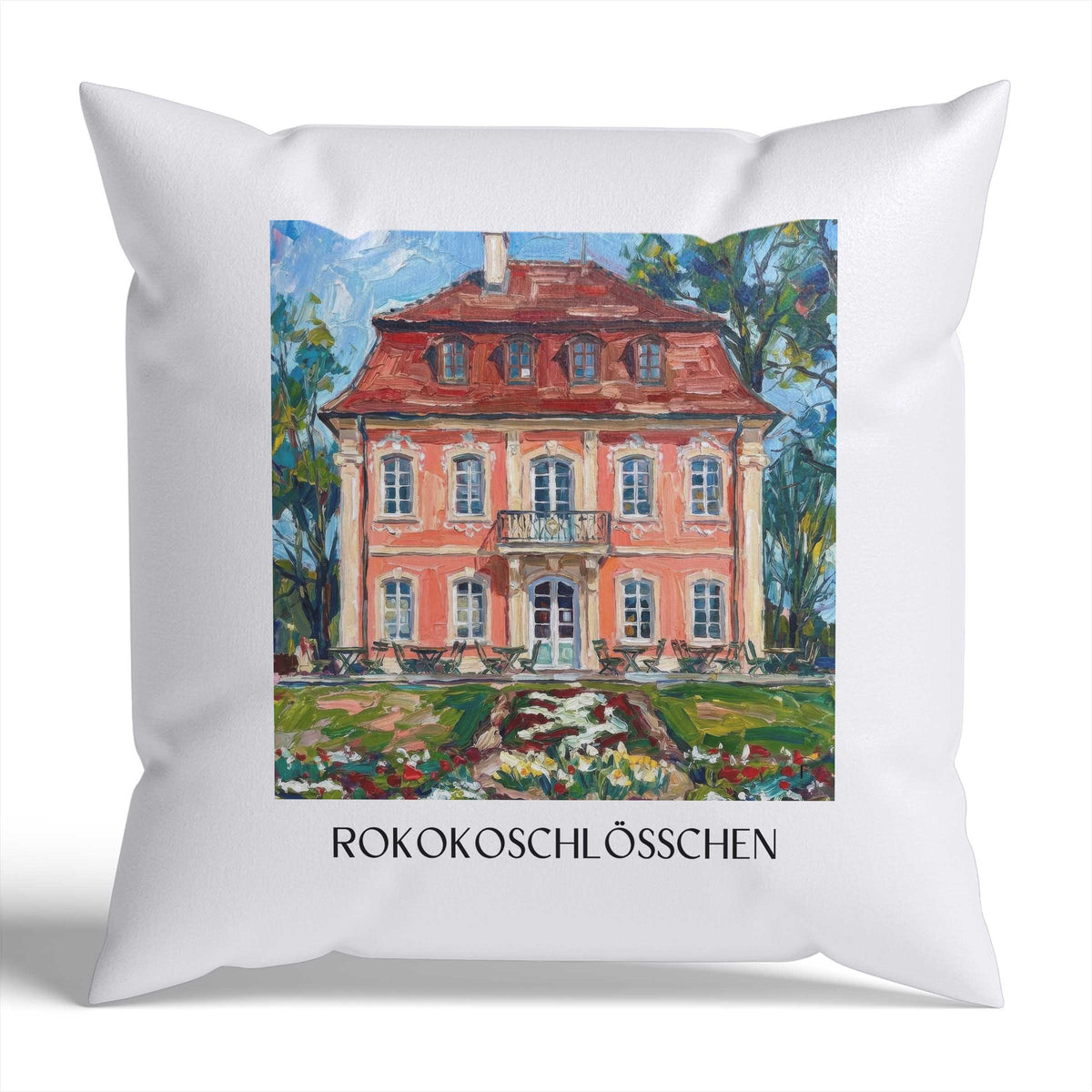 rokokoschlösschen-schwäbisch-gmünd-deutschland-kissenbezug-oil-painting-oelgemaelde