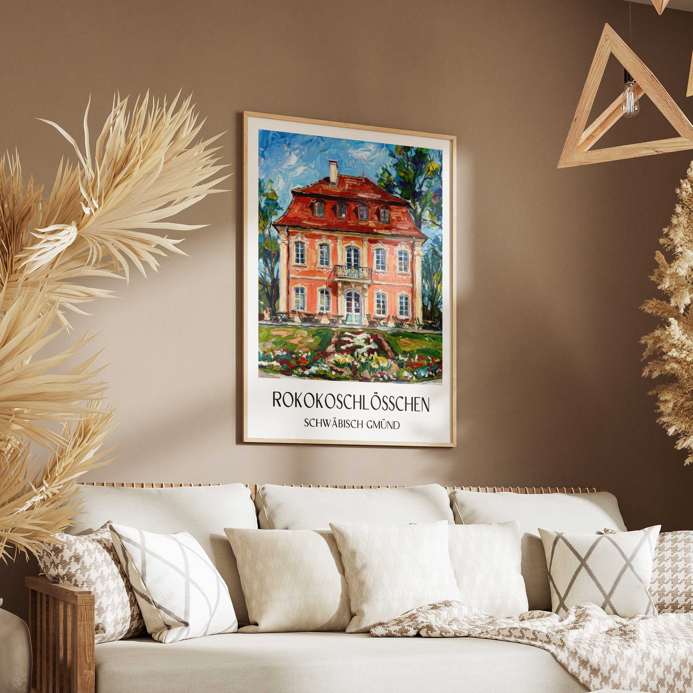 rokokoschlösschen-schwäbisch-gmünd-deutschland-poster-oil-painting-oelgemaelde