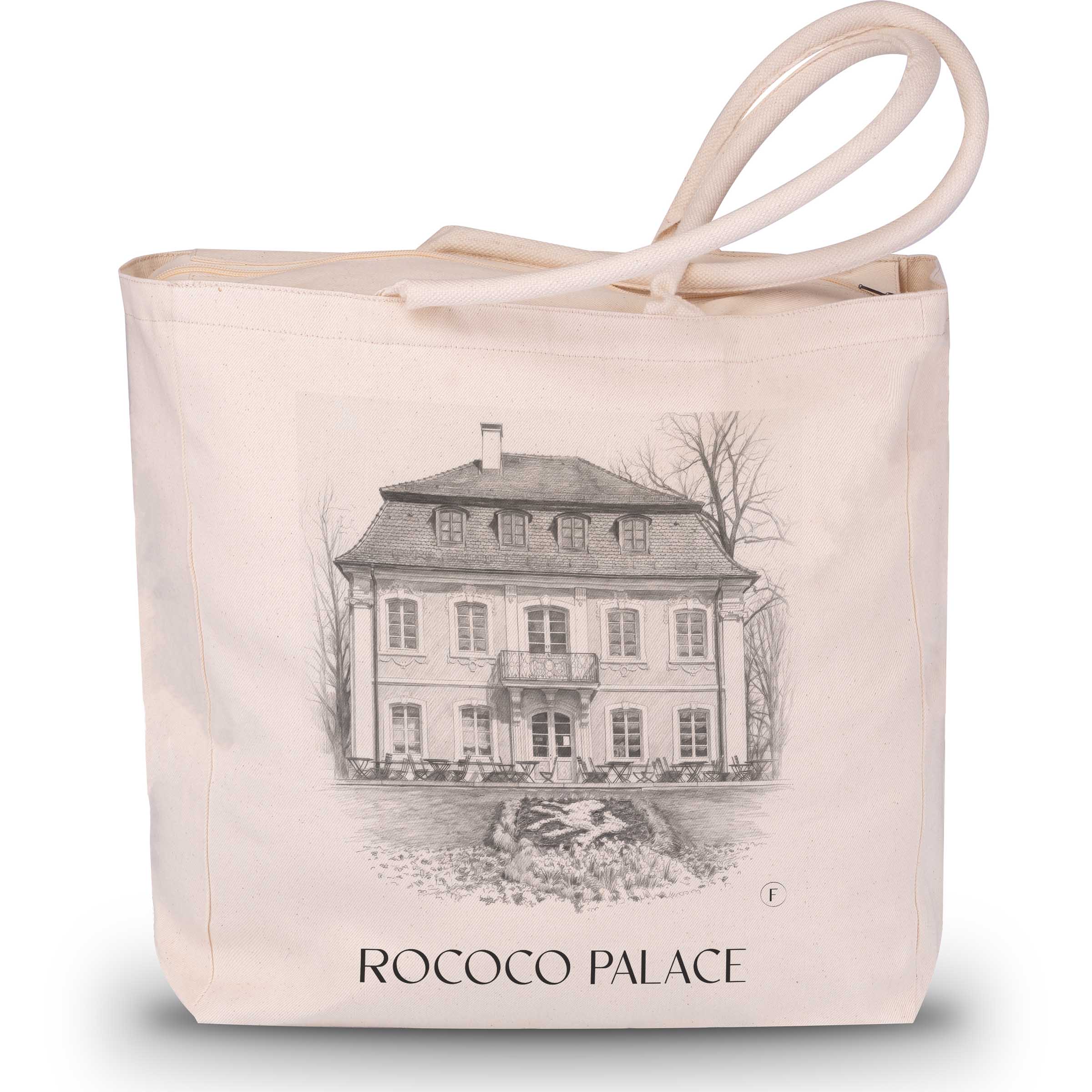 Rococo Palace Shopping Bag - Schwäbisch Gmünd - Germany Tote Bag - Drawing Style Shopping Bag