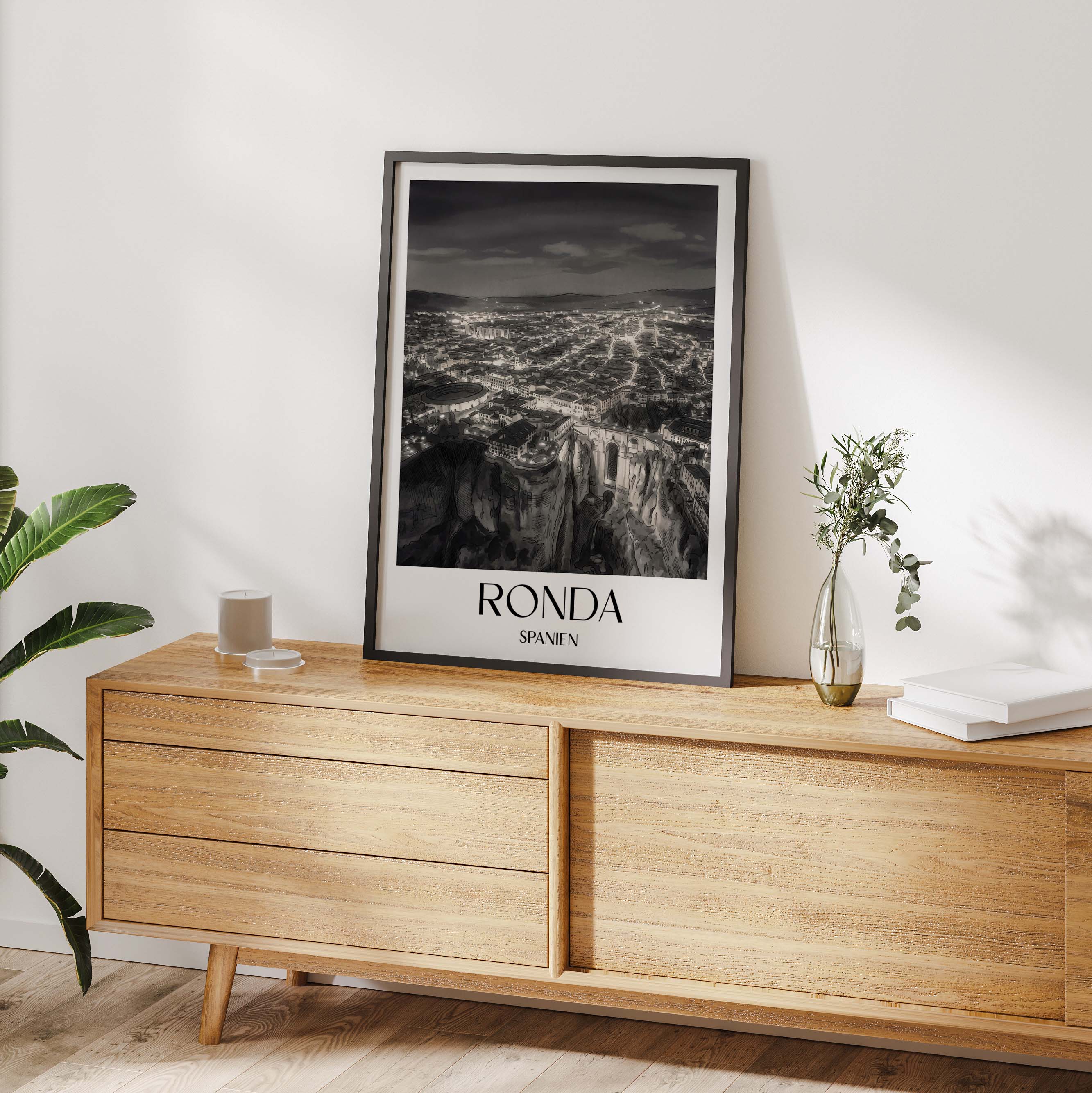 ronda-spanien-spanien-und-spanien-poster-aquarell-schwarz-weiss