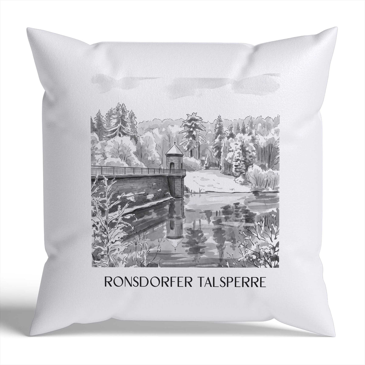 ronsdorfer-talsperre-wuppertal-deutschland-kissenbezug-aquarell-schwarz-weiss