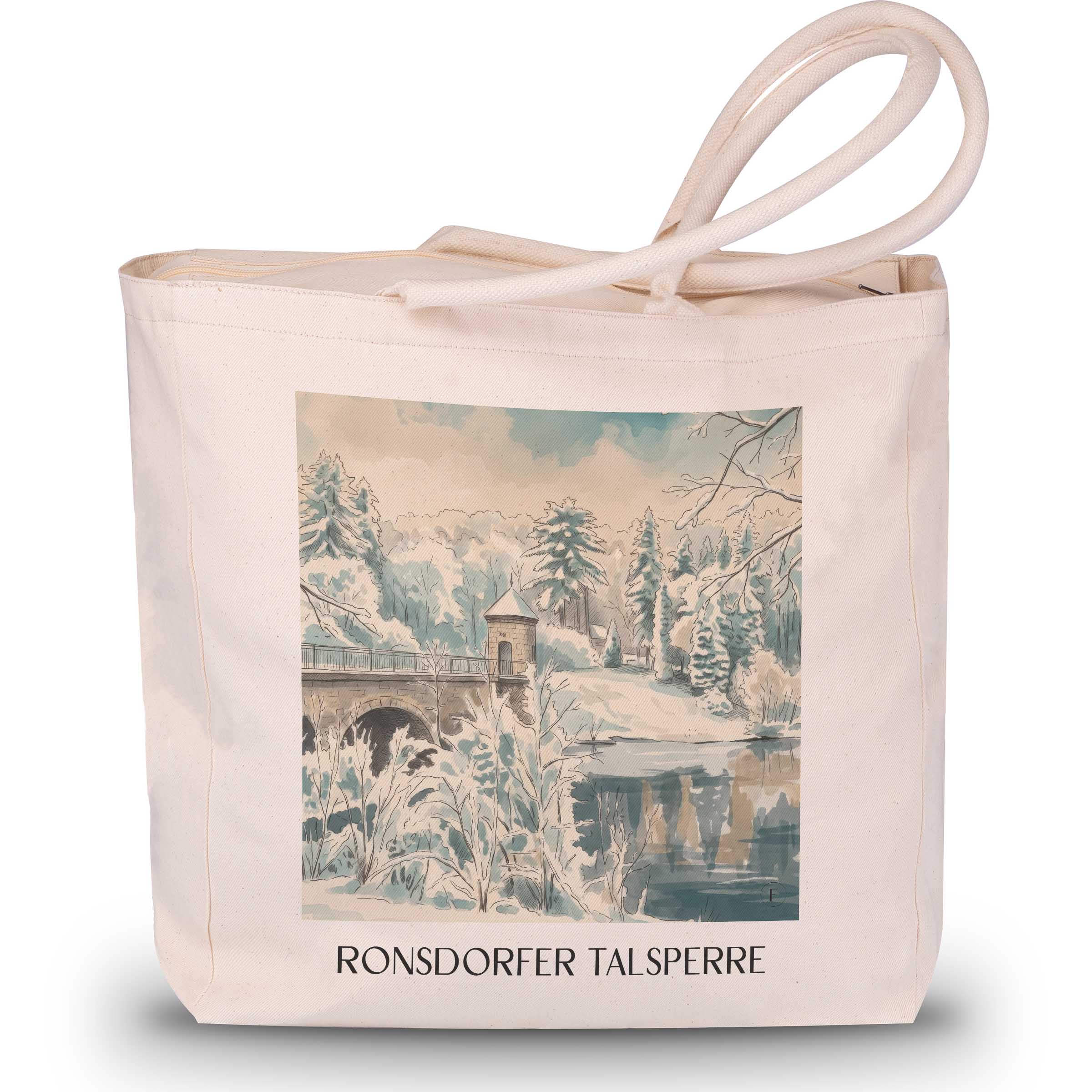 ronsdorfer-talsperre-wuppertal-deutschland-einkaufstasche-aquarell