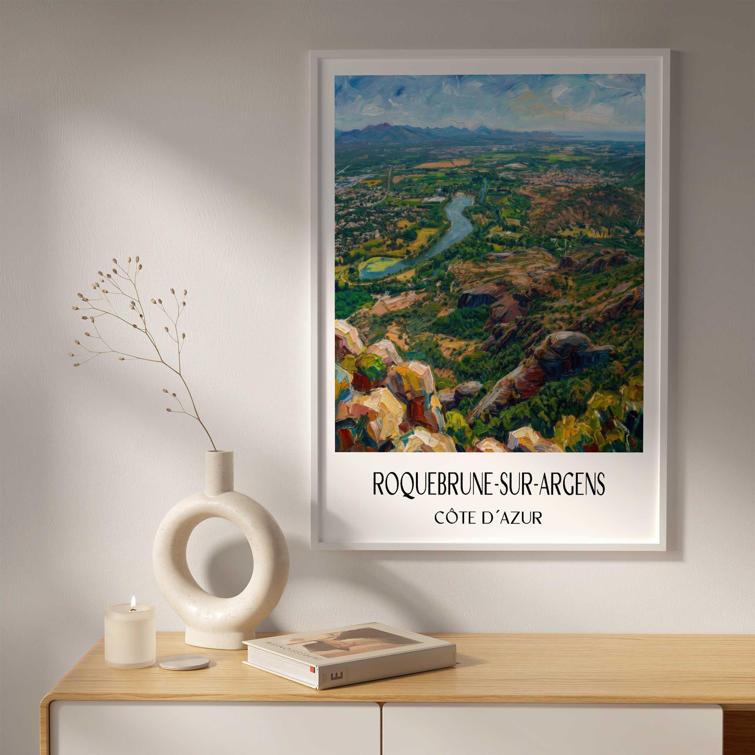 roquebrune-sur-argens-côte-d´azur-frankreich-poster-oil-painting-oelgemaelde