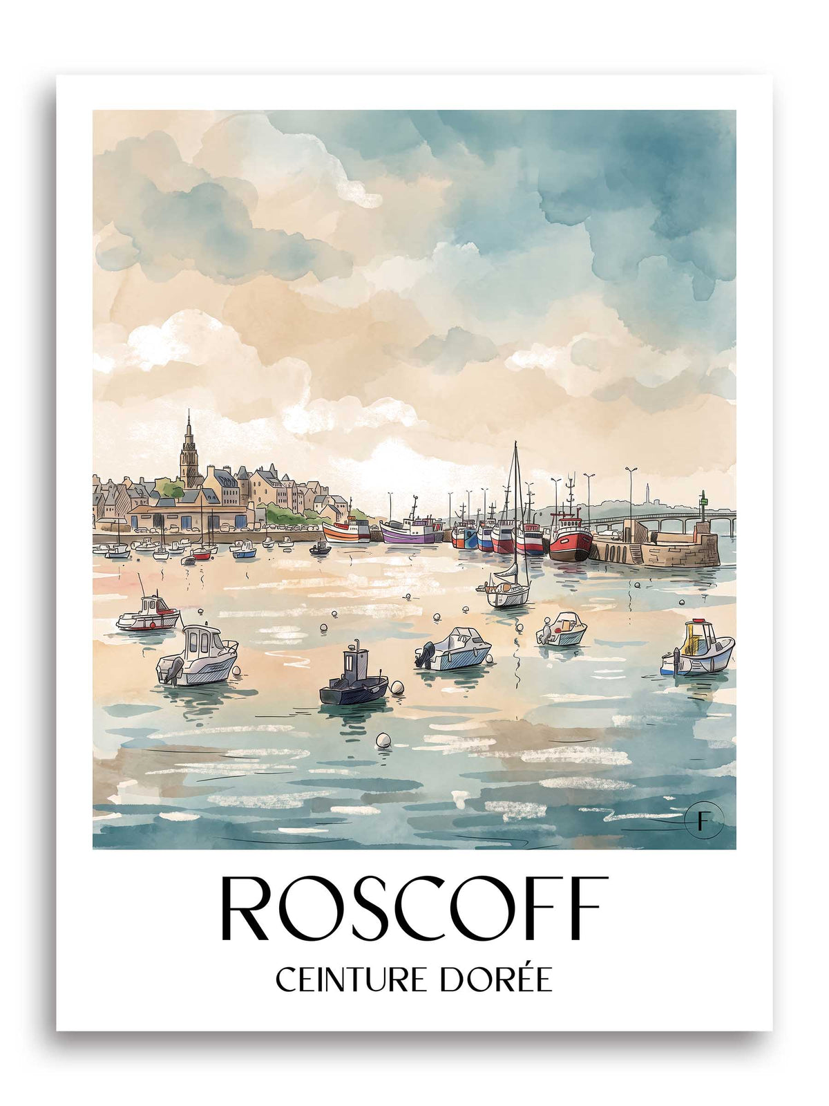 roscoff-ceinture-dorée-frankreich-poster-aquarell