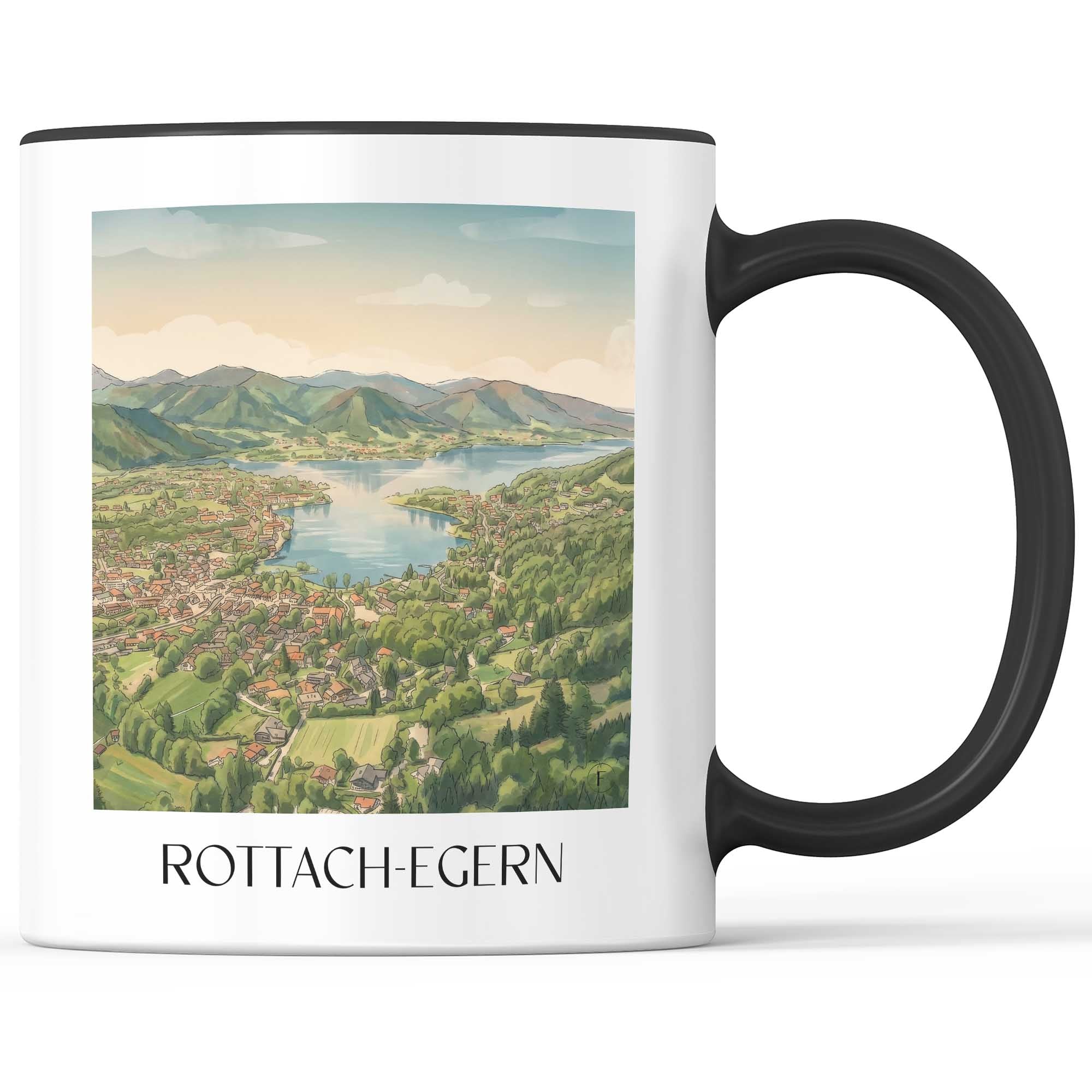 rottach-egern-tegernsee-deutschland-kaffeebecher-aquarell