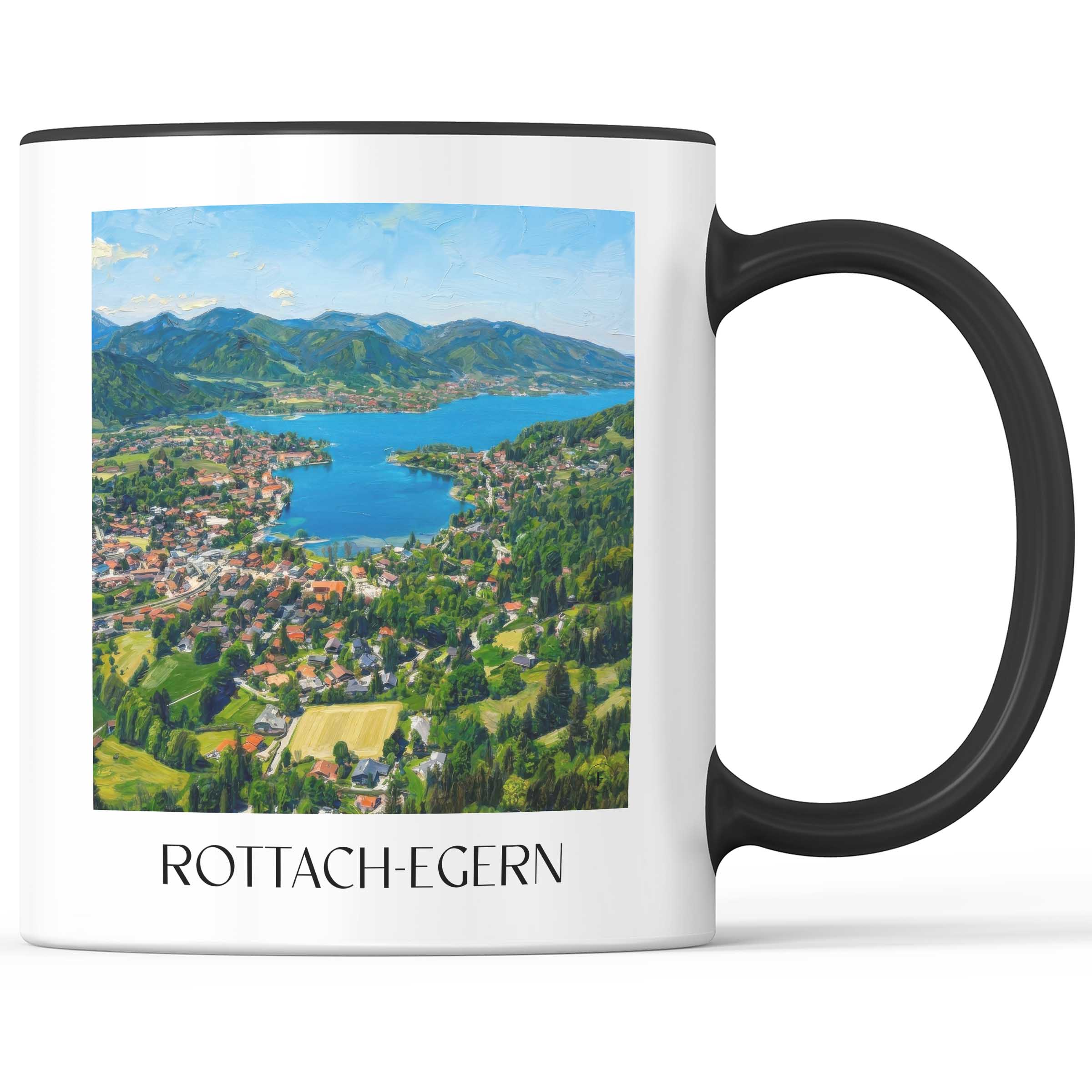 rottach-egern-tegernsee-deutschland-kaffeebecher-oil-painting-oelgemaelde