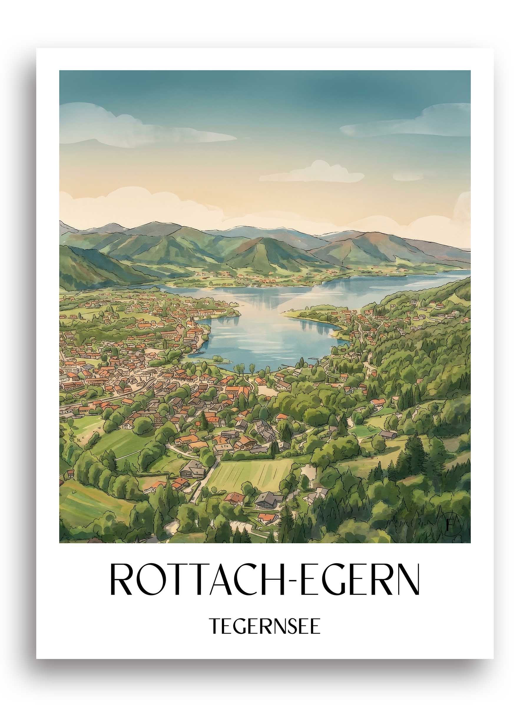 rottach-egern-tegernsee-deutschland-poster-aquarell