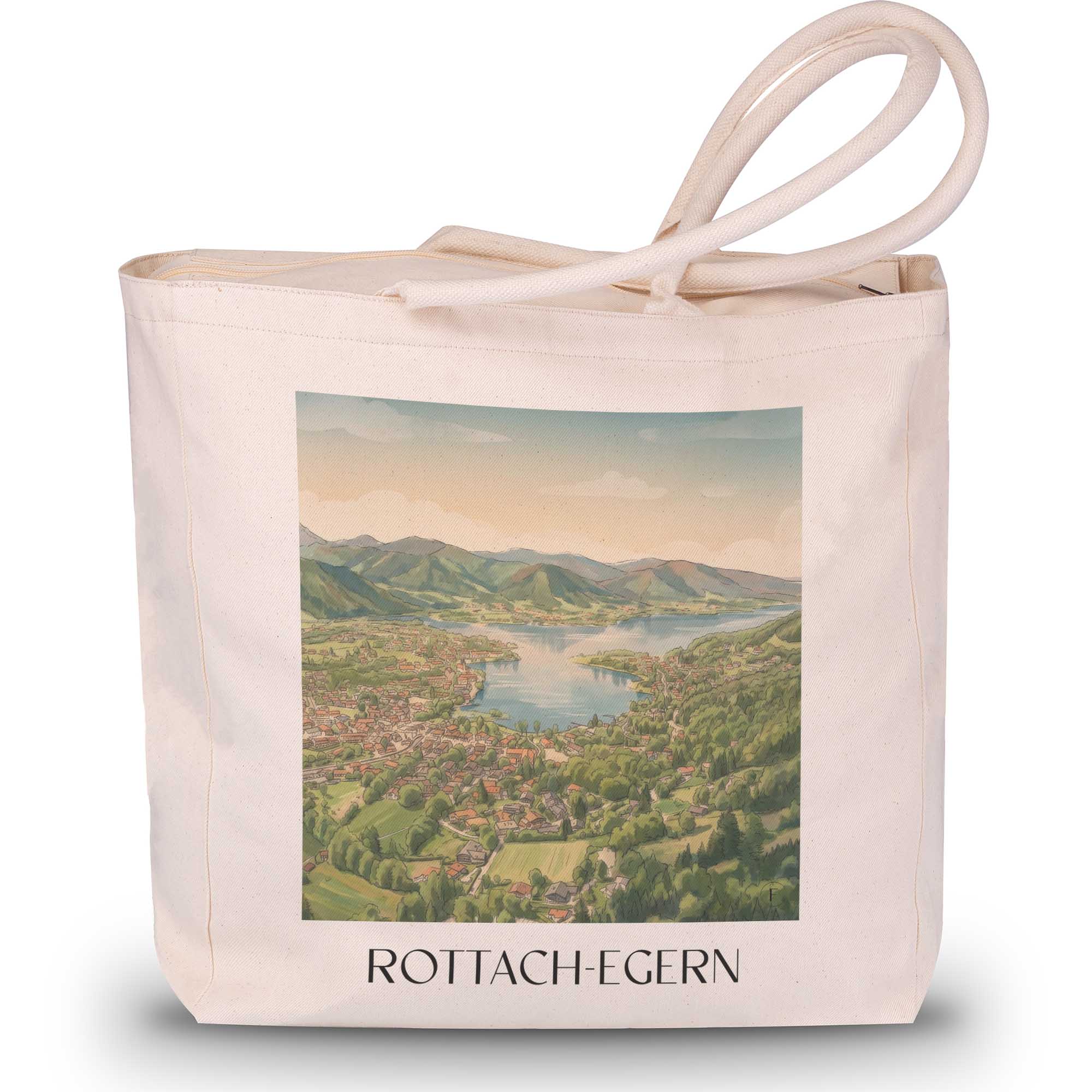 rottach-egern-tegernsee-deutschland-einkaufstasche-aquarell
