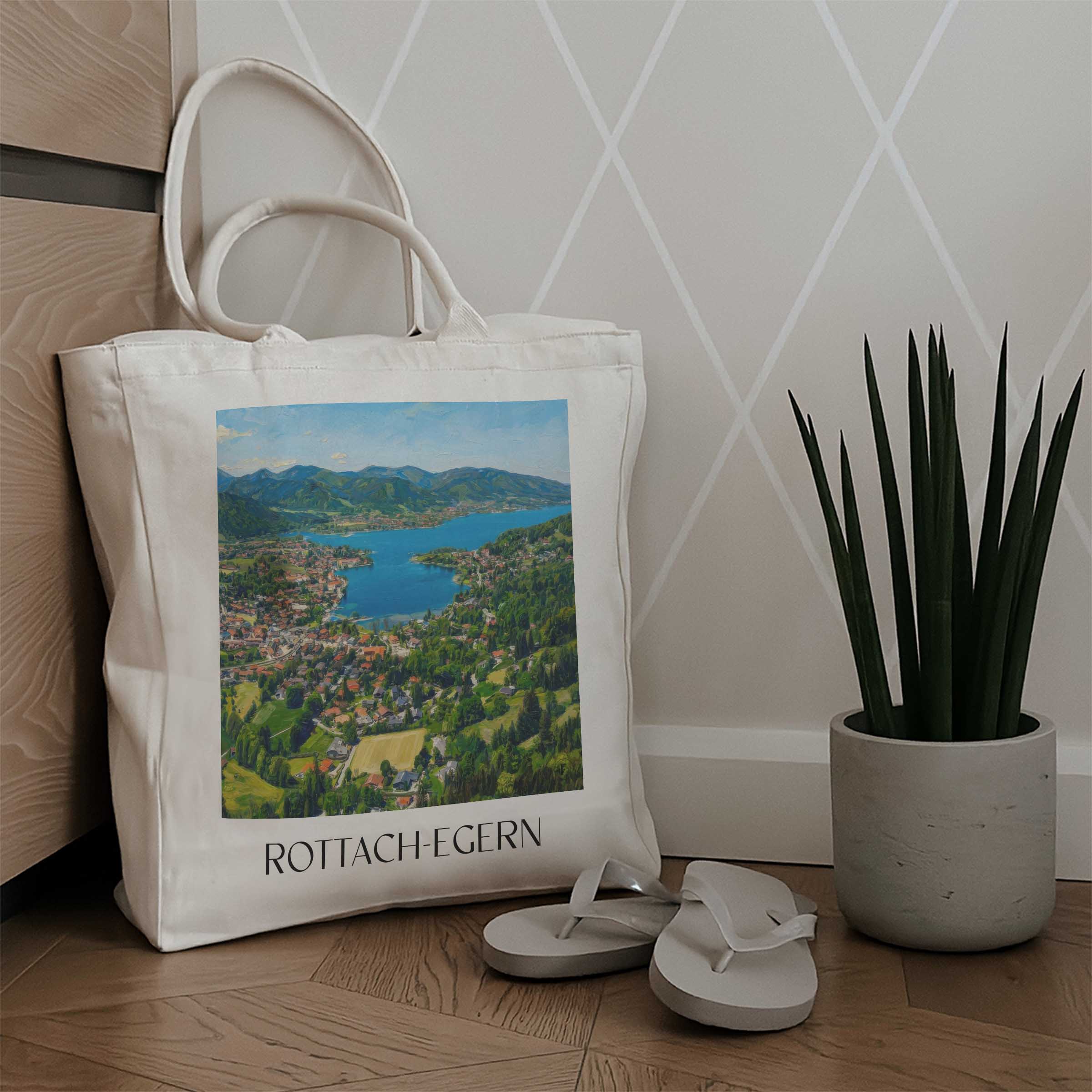 rottach-egern-tegernsee-deutschland-einkaufstasche-oil-painting-oelgemaelde