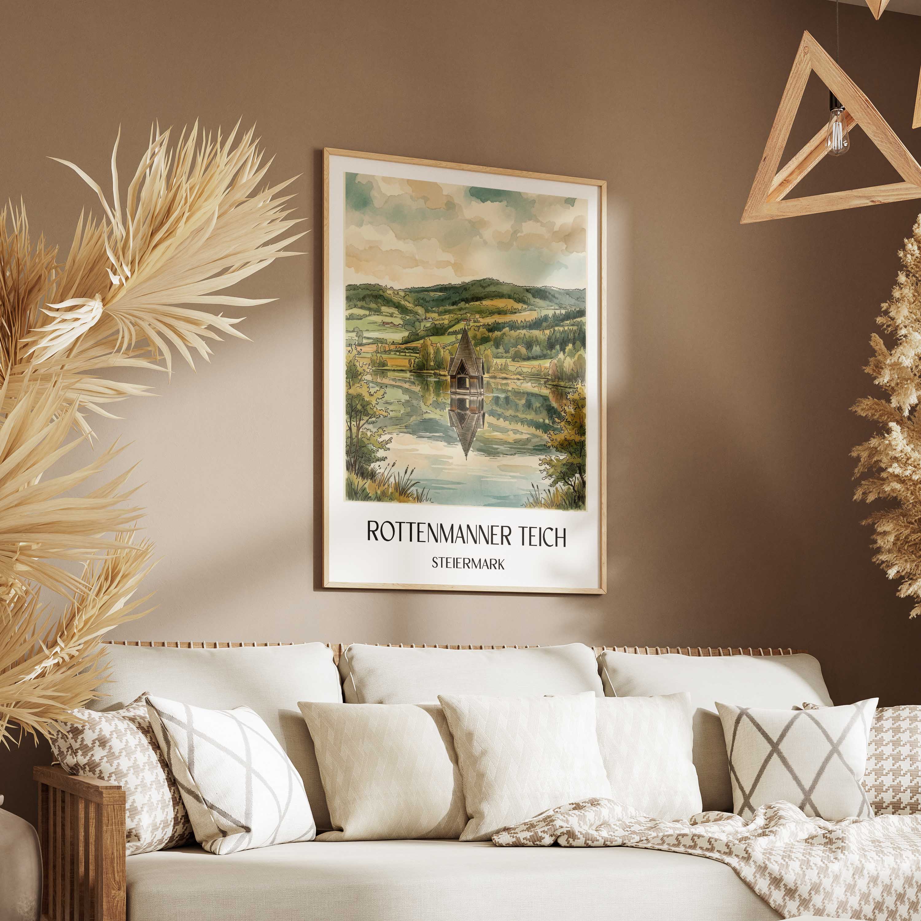 rottenmanner-teich-steiermark-österreich-poster-aquarell