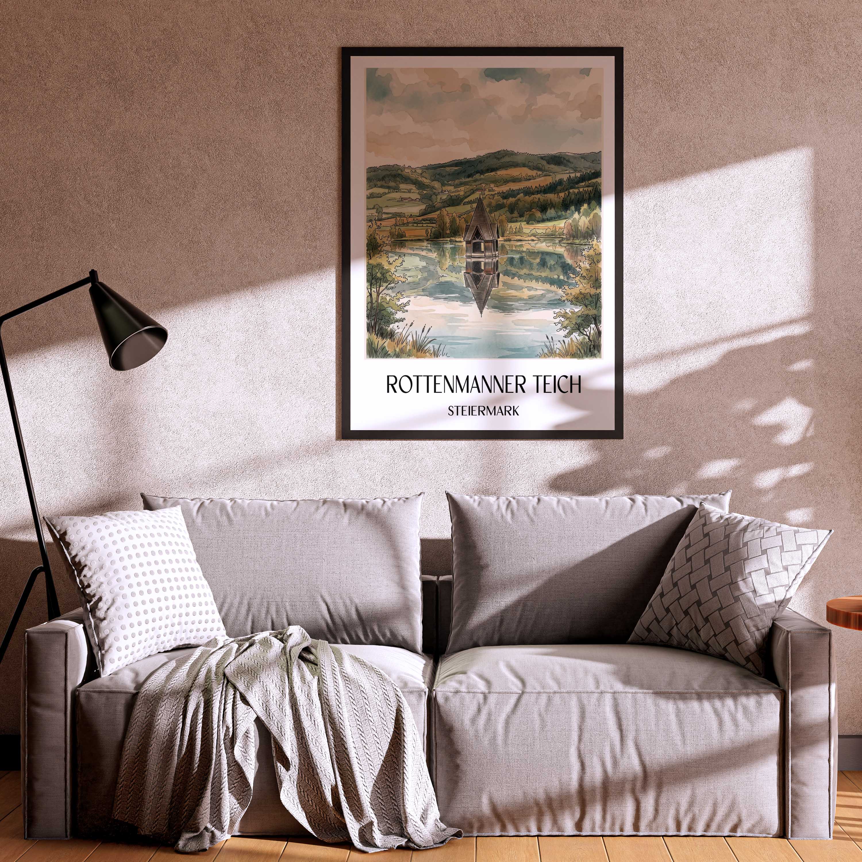 rottenmanner-teich-steiermark-österreich-poster-aquarell