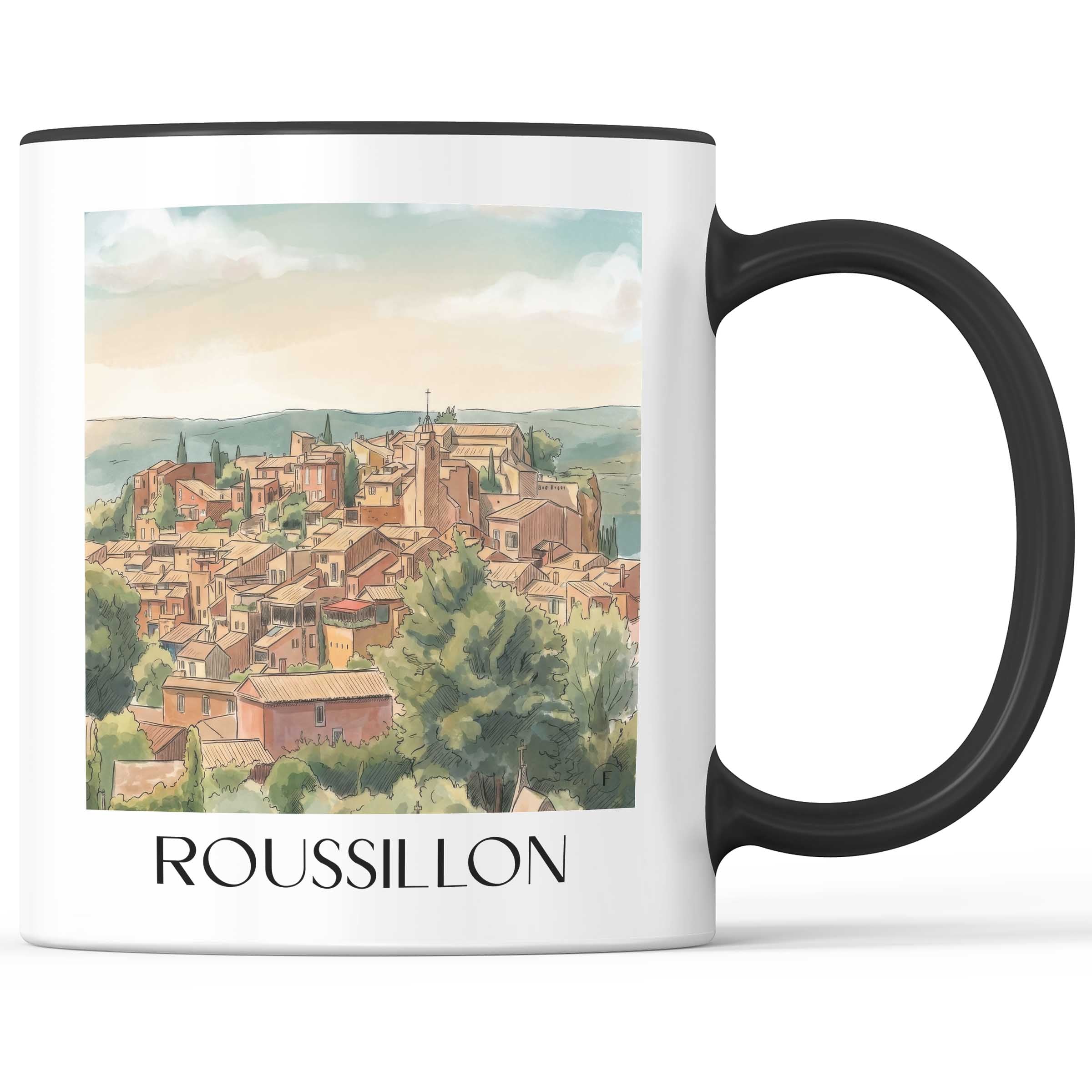 roussillon-provence-frankreich-kaffeebecher-aquarell