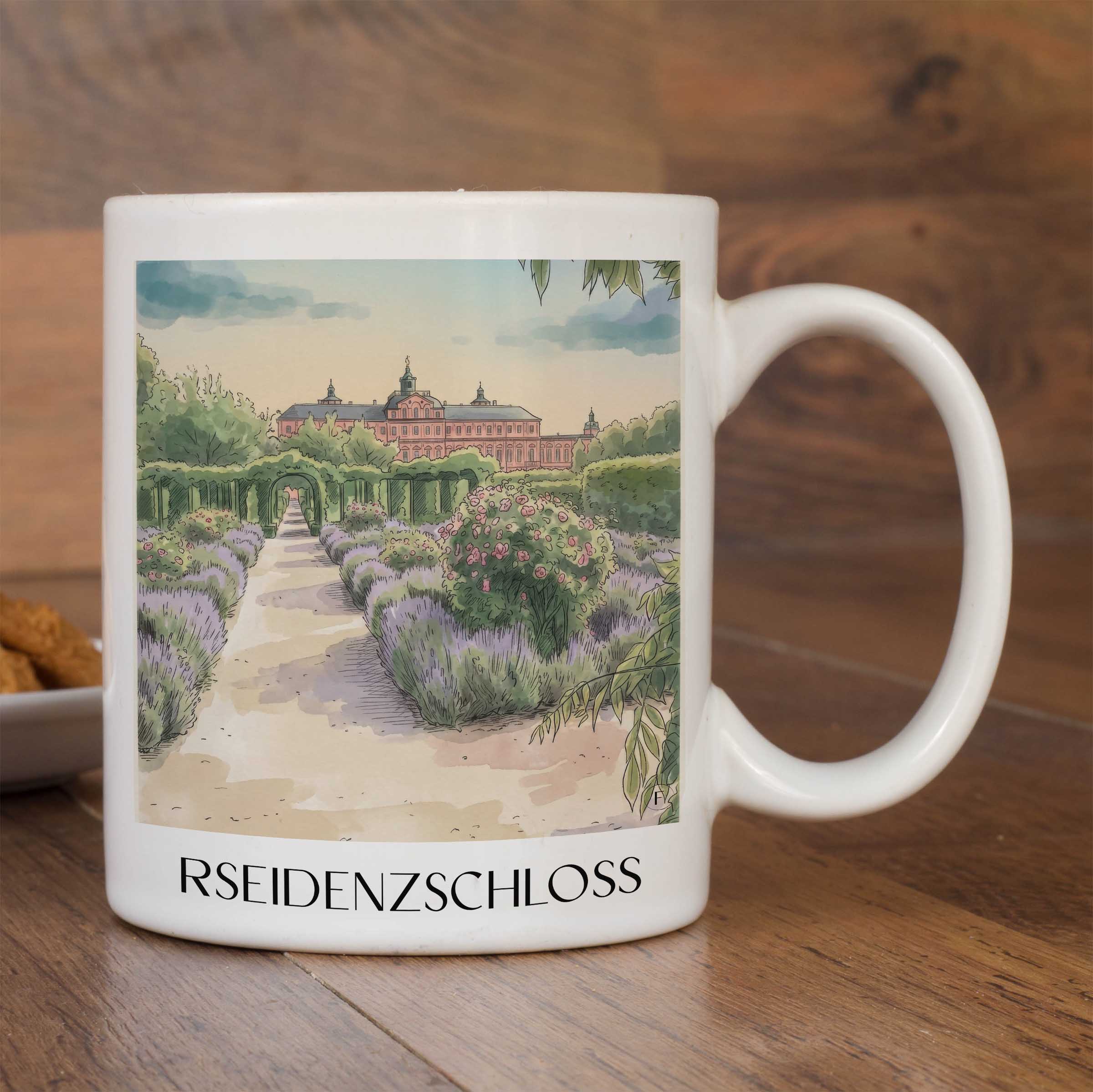 rseidenzschloss-rastatt-deutschland-kaffeebecher-aquarell
