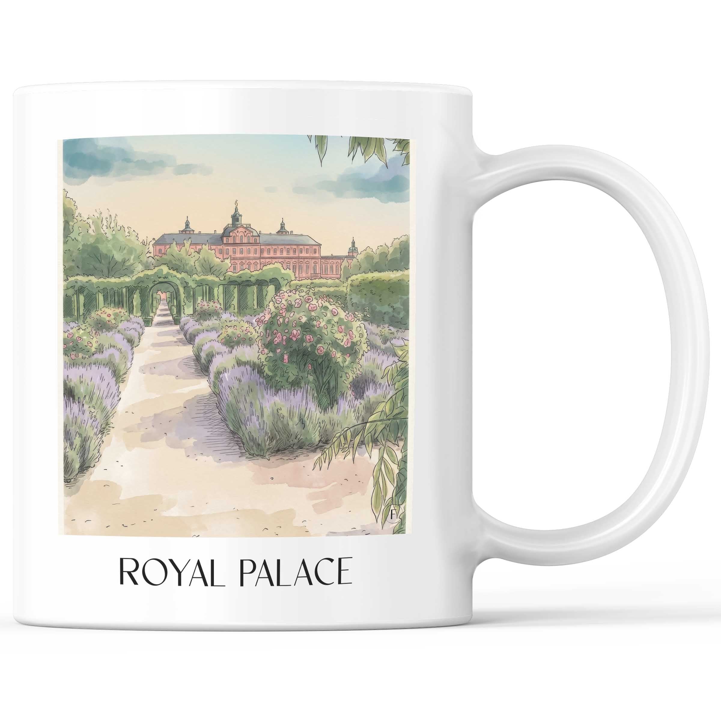 Rseidenzschloss Kaffeebecher - Rastatt - Deutschland Becher - Kaffeetasse im Aquarell Stil - favplace