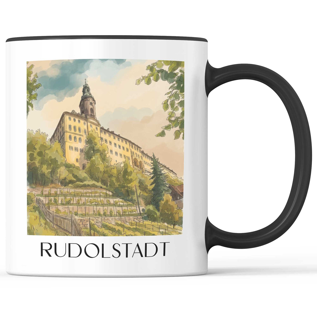 rudolstadt-saaletal-deutschland-kaffeebecher-aquarell