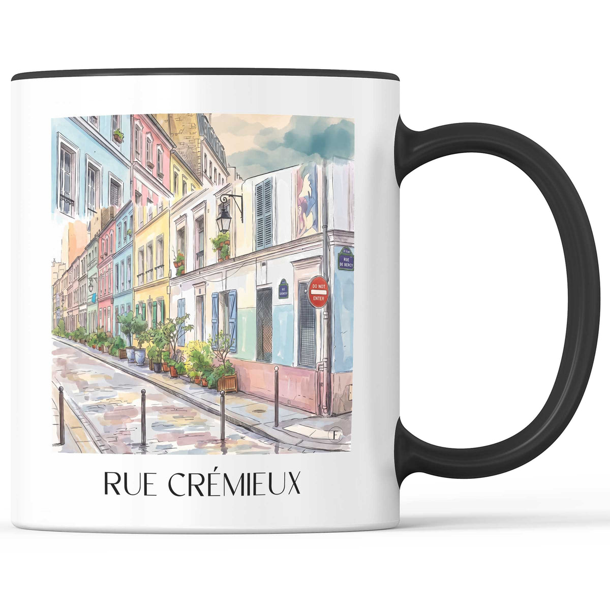 rue-crémieux-paris-frankreich-kaffeebecher-aquarell