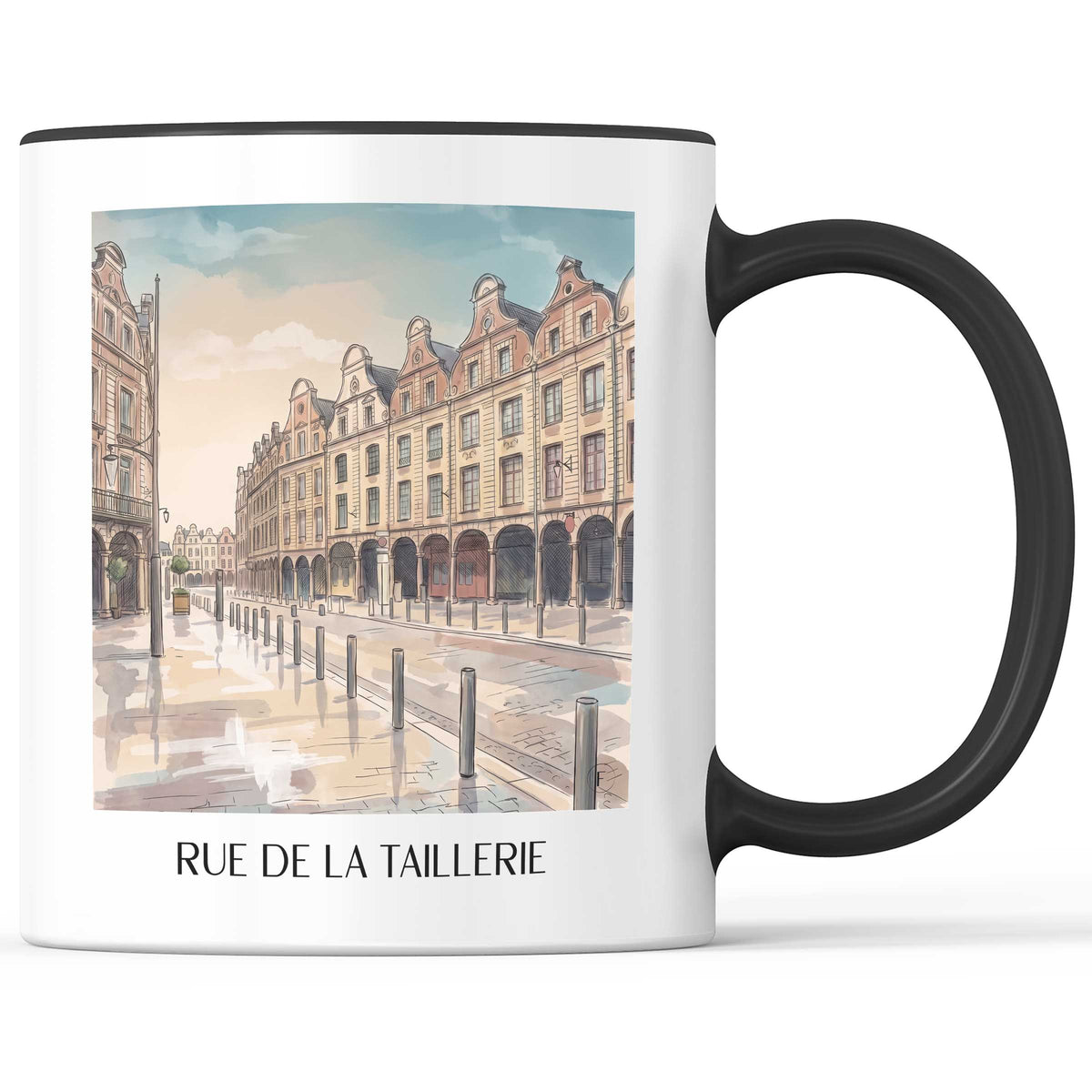 rue-de-la-taillerie-arras-frankreich-kaffeebecher-aquarell