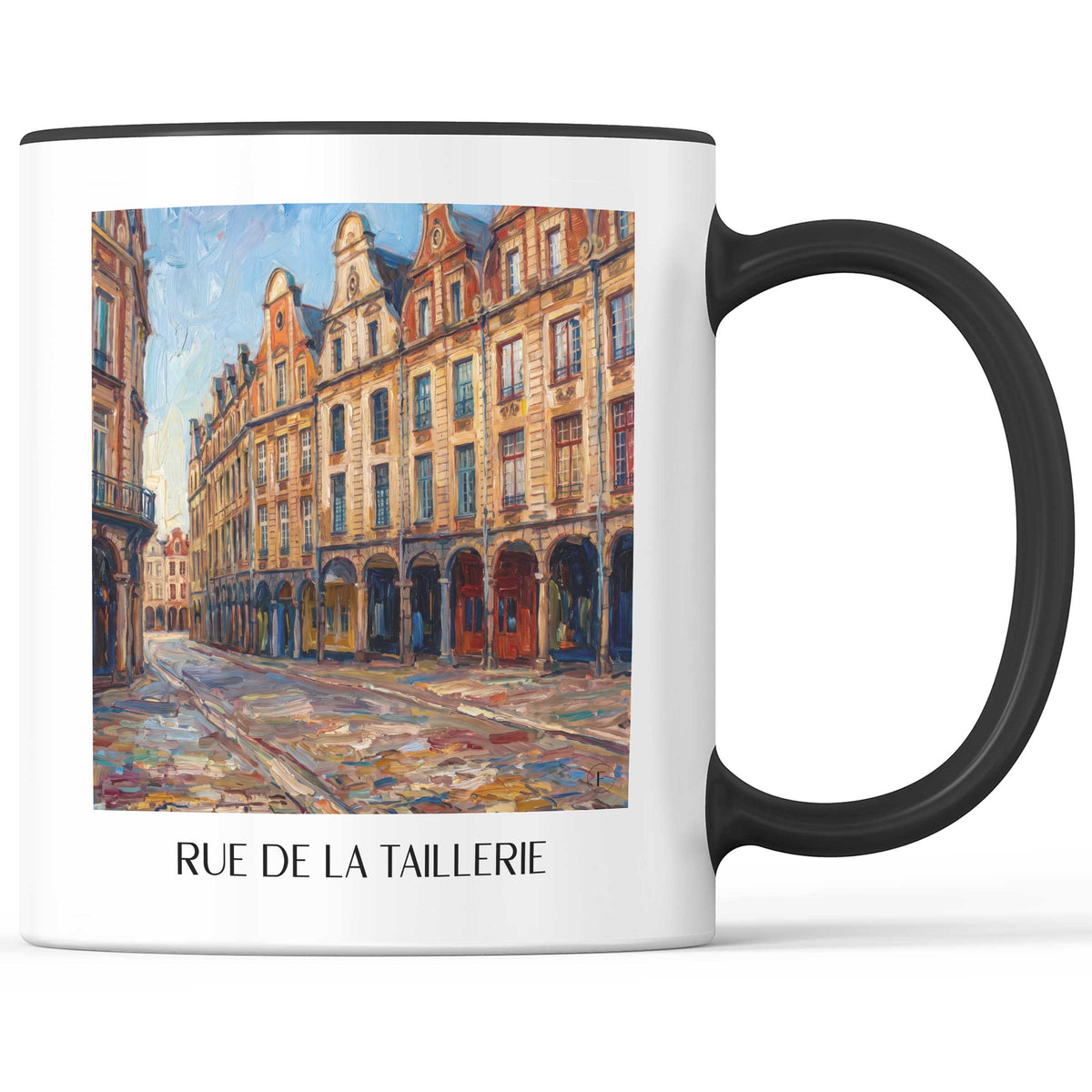 rue-de-la-taillerie-arras-frankreich-kaffeebecher-oil-painting-oelgemaelde