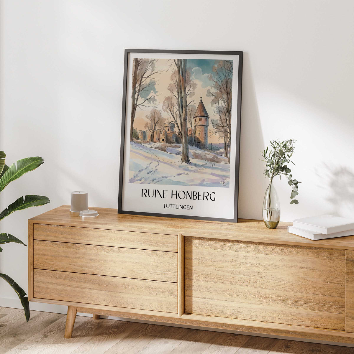 ruine-honberg-tuttlingen-deutschland-poster-aquarell