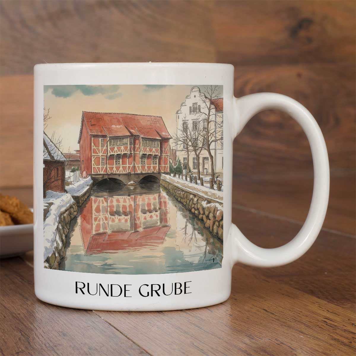 runde-grube-wismar-deutschland-kaffeebecher-aquarell