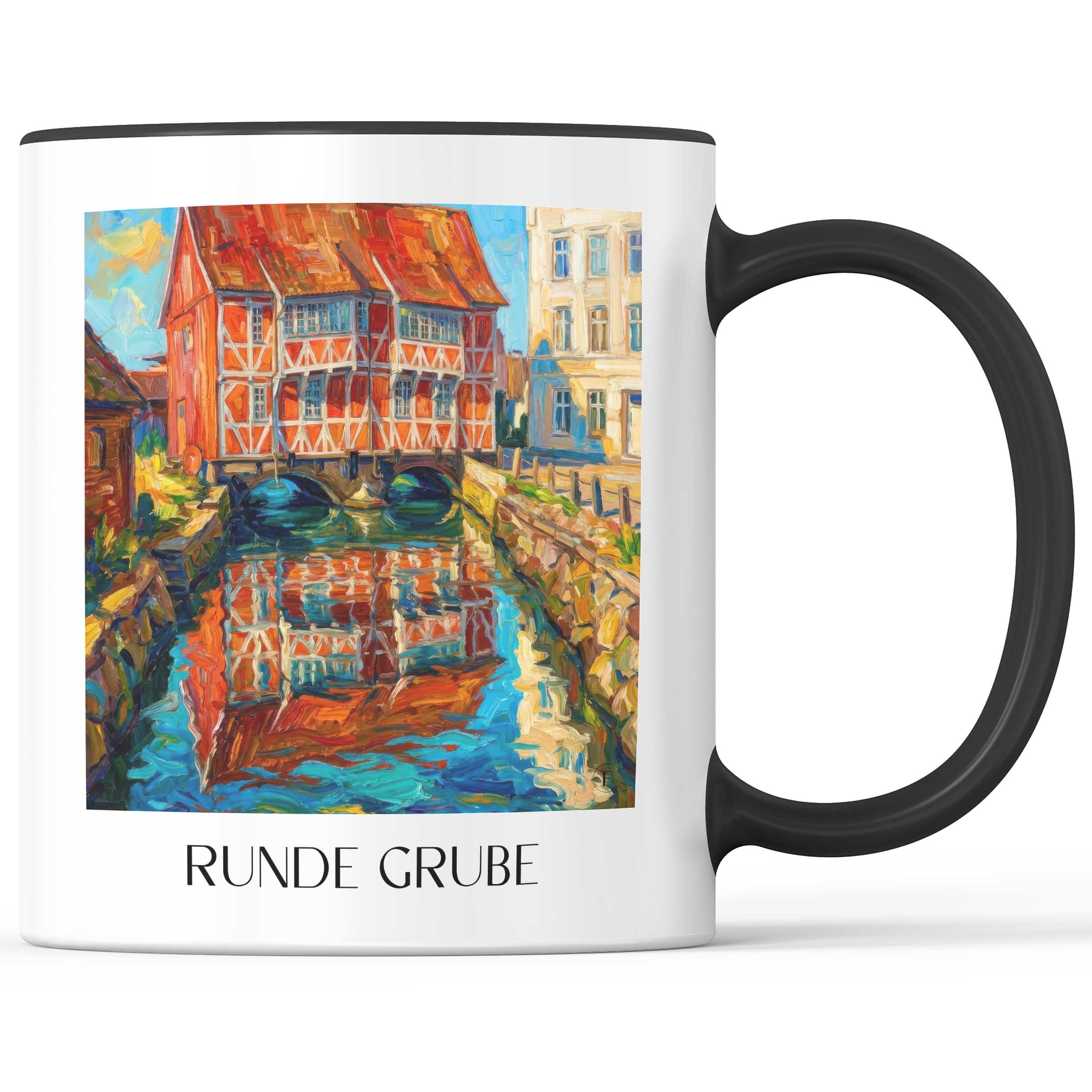 runde-grube-wismar-deutschland-kaffeebecher-oil-painting-oelgemaelde