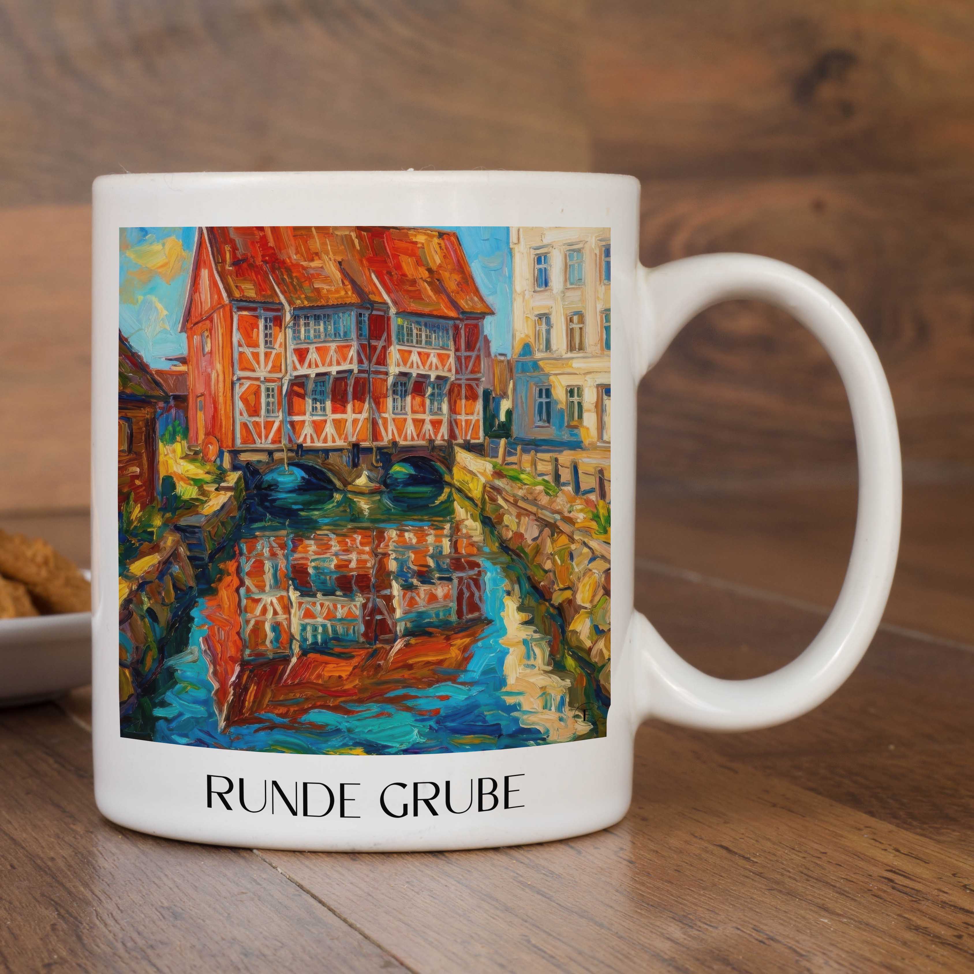 runde-grube-wismar-deutschland-kaffeebecher-oil-painting-oelgemaelde