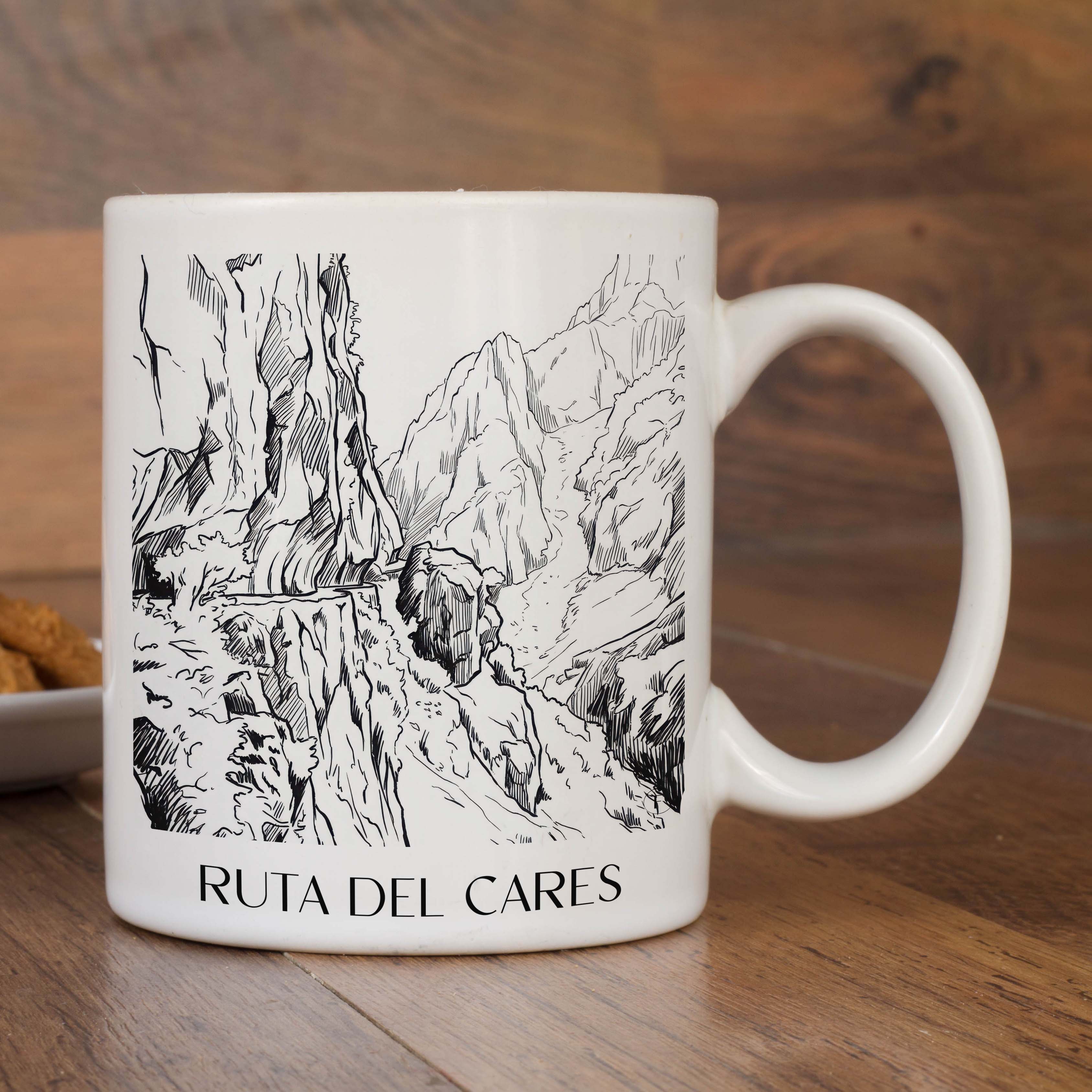 ruta-del-cares-spanien-spanien-kaffeebecher-skizze