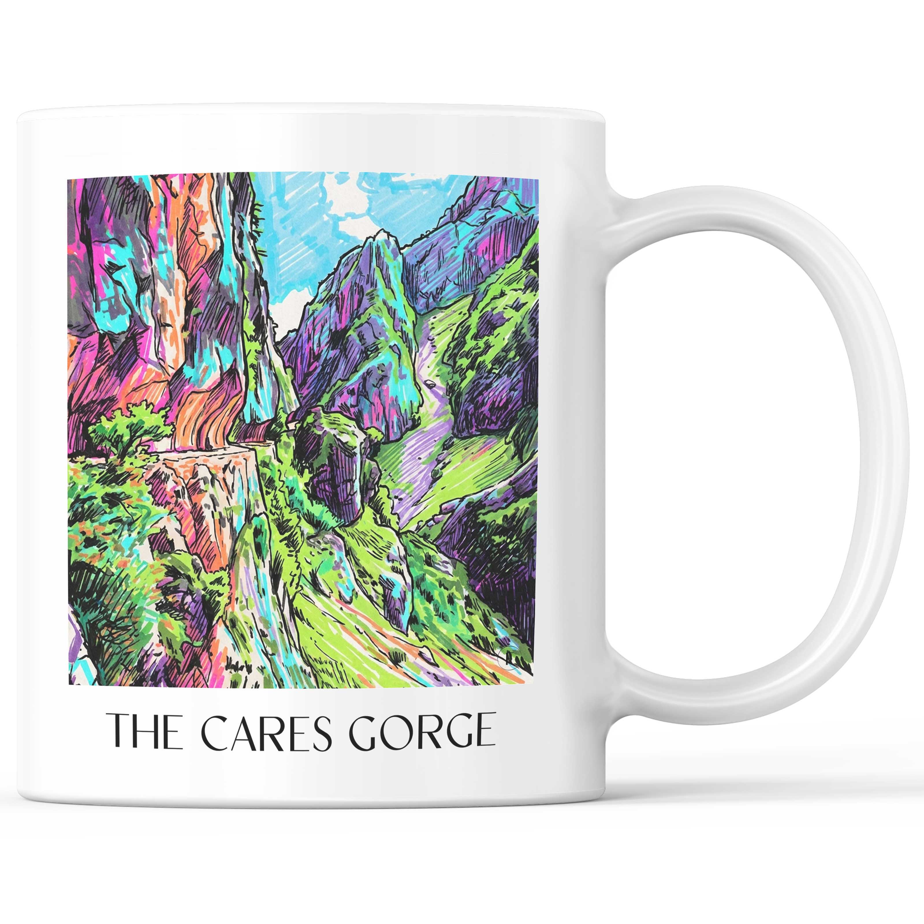 Ruta del Cares Kaffeebecher - Spanien - Spanien Becher - Kaffeetasse im Tag Graffiti Stil - favplace