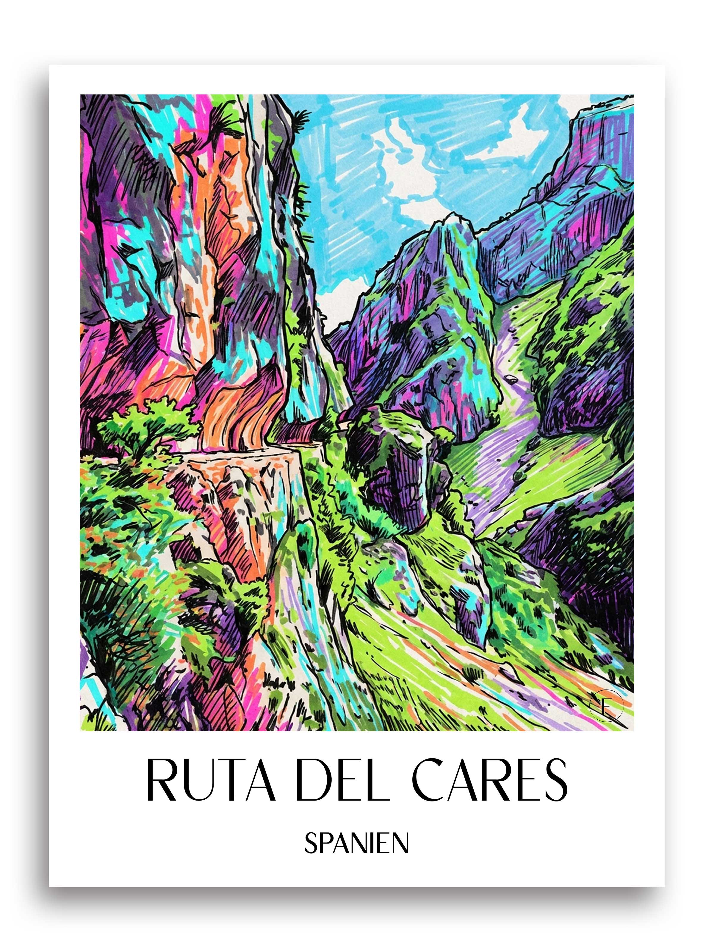 ruta-del-cares-spanien-spanien-poster-graffiti